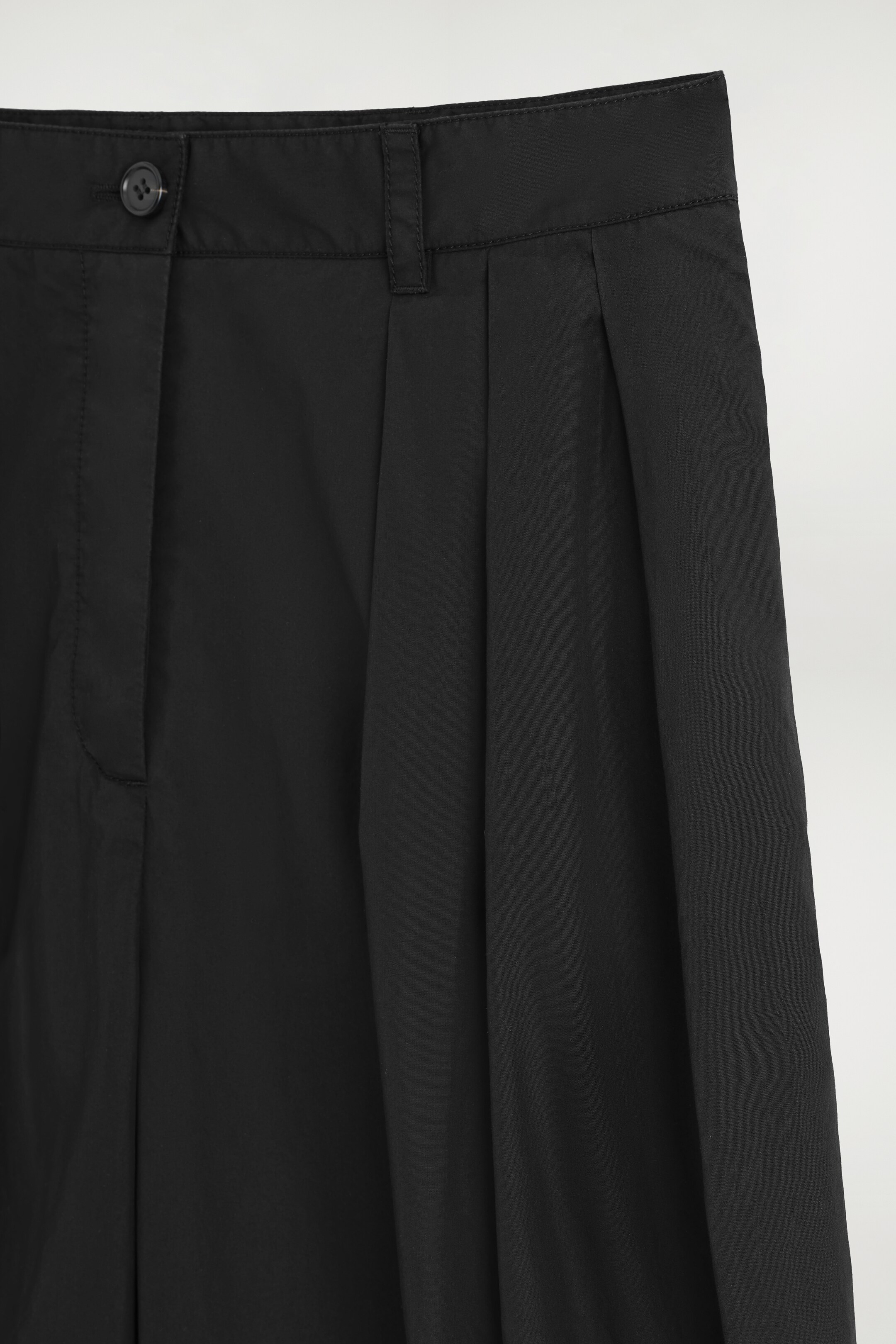 Agrandir l'image: PANTALON LARGE À PLIS EN COTON - NOIR - FEMME | H&M CH 6