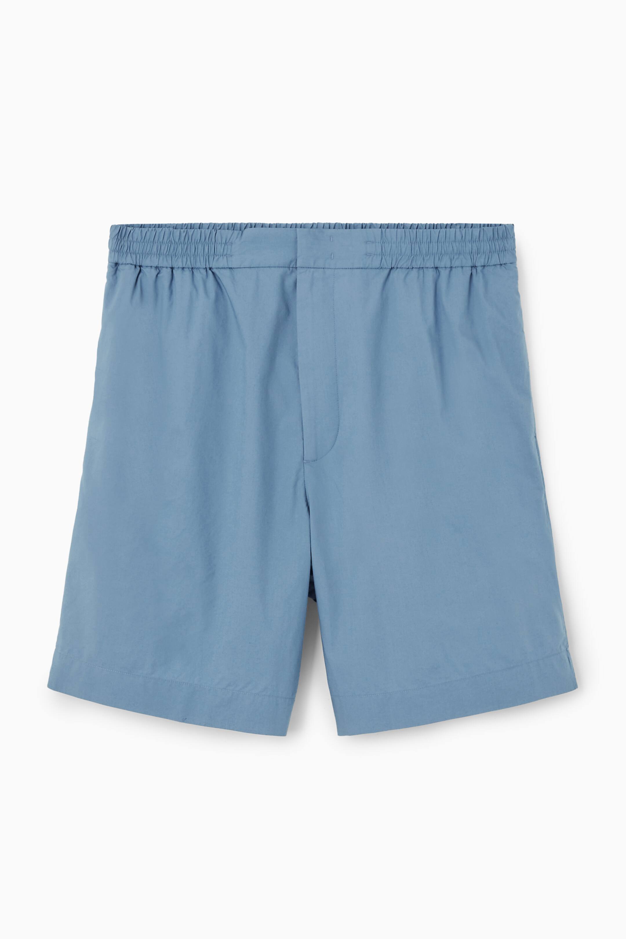View larger image: ELASTICATED COTTON SHORTS - BLUE - Men | H&M GB 1