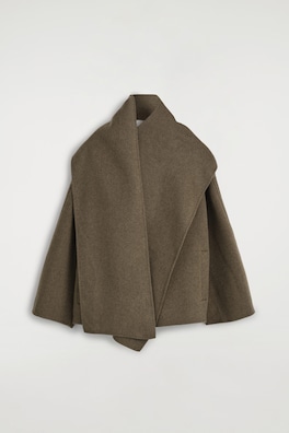 SCARF JACKET — BROWN 11
