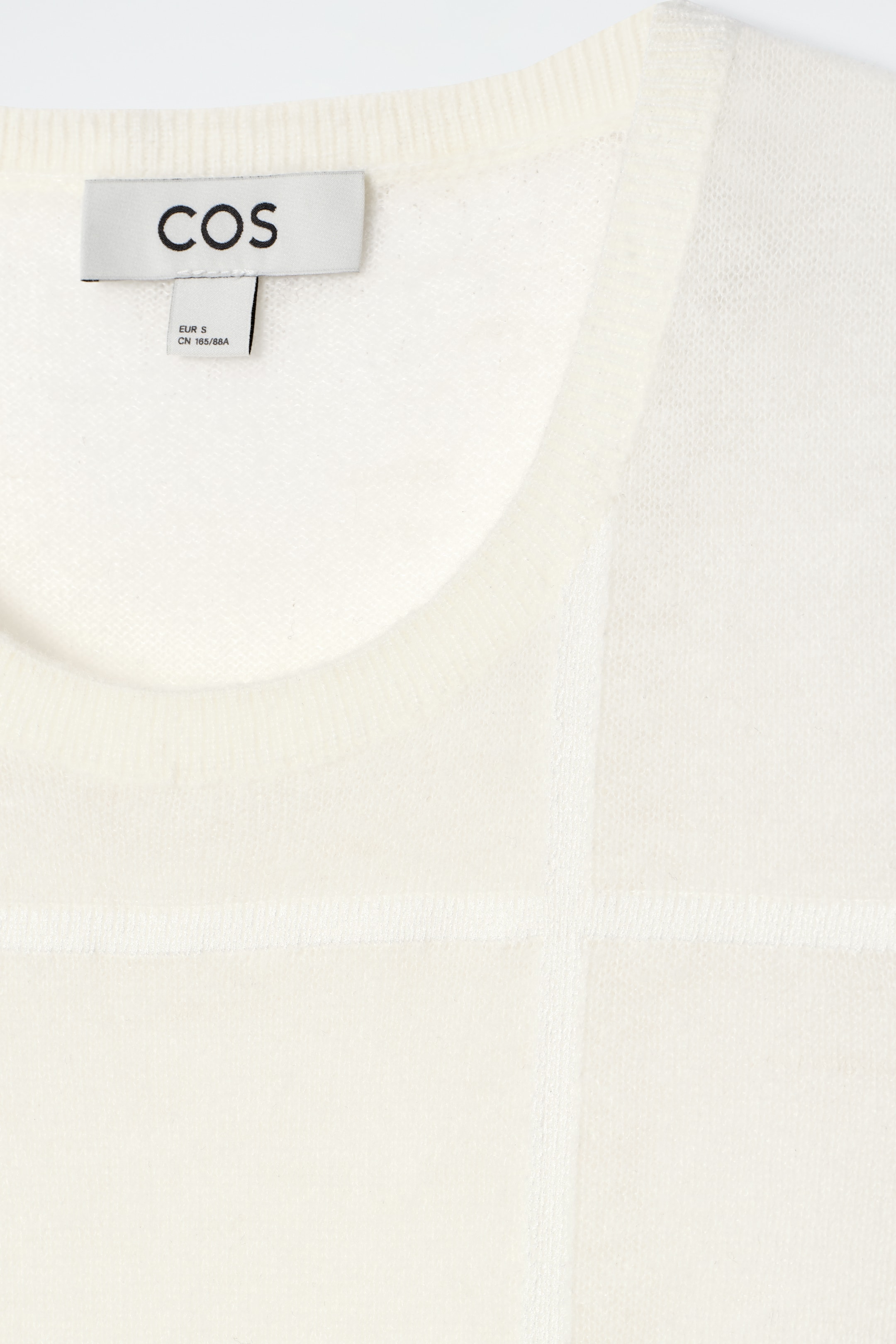 Ingrandisci l'immagine: WINDOWPANE-CHECK VEST - IVORY - DONNA | H&M CH 9