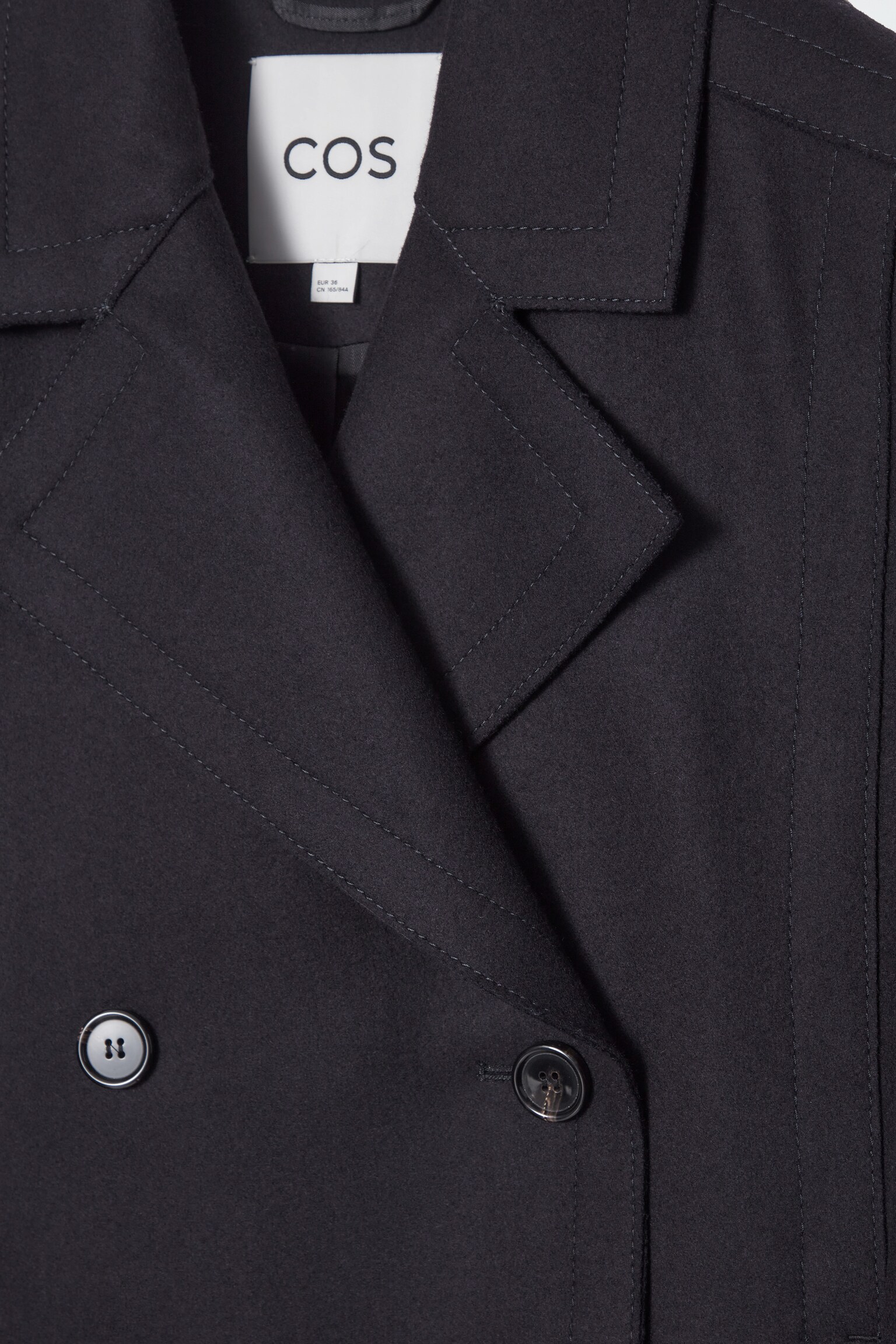 LOCKERE CABANJACKE AUS WOLLE - NAVYBLAU - 2