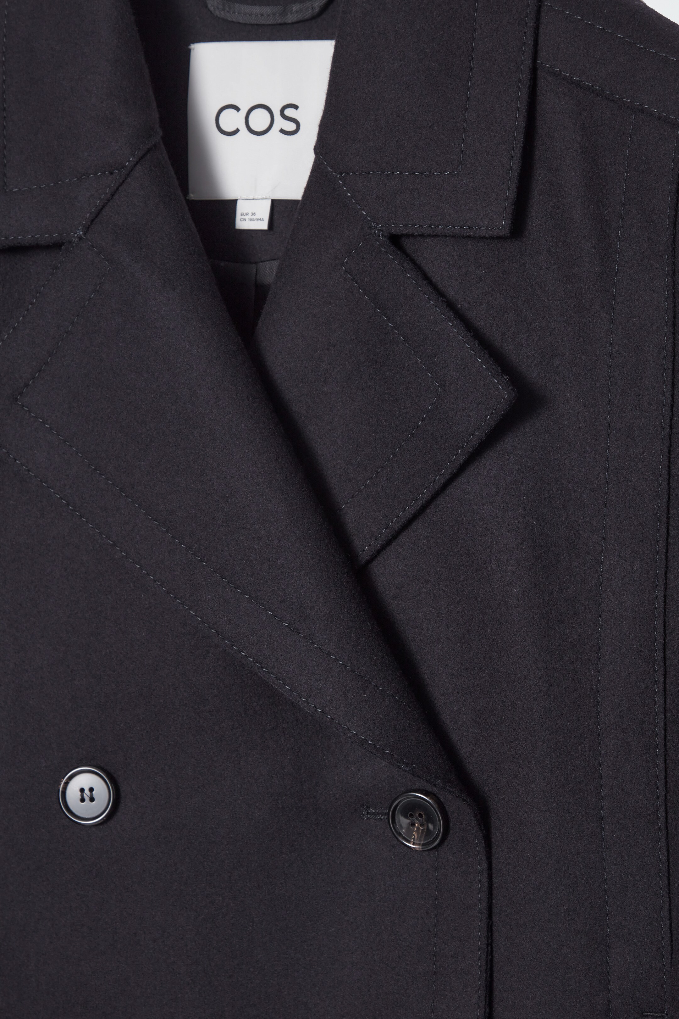 Ingrandisci l'immagine: RELAXED WOOL PEA COAT - NAVY - DONNA | H&M CH 2