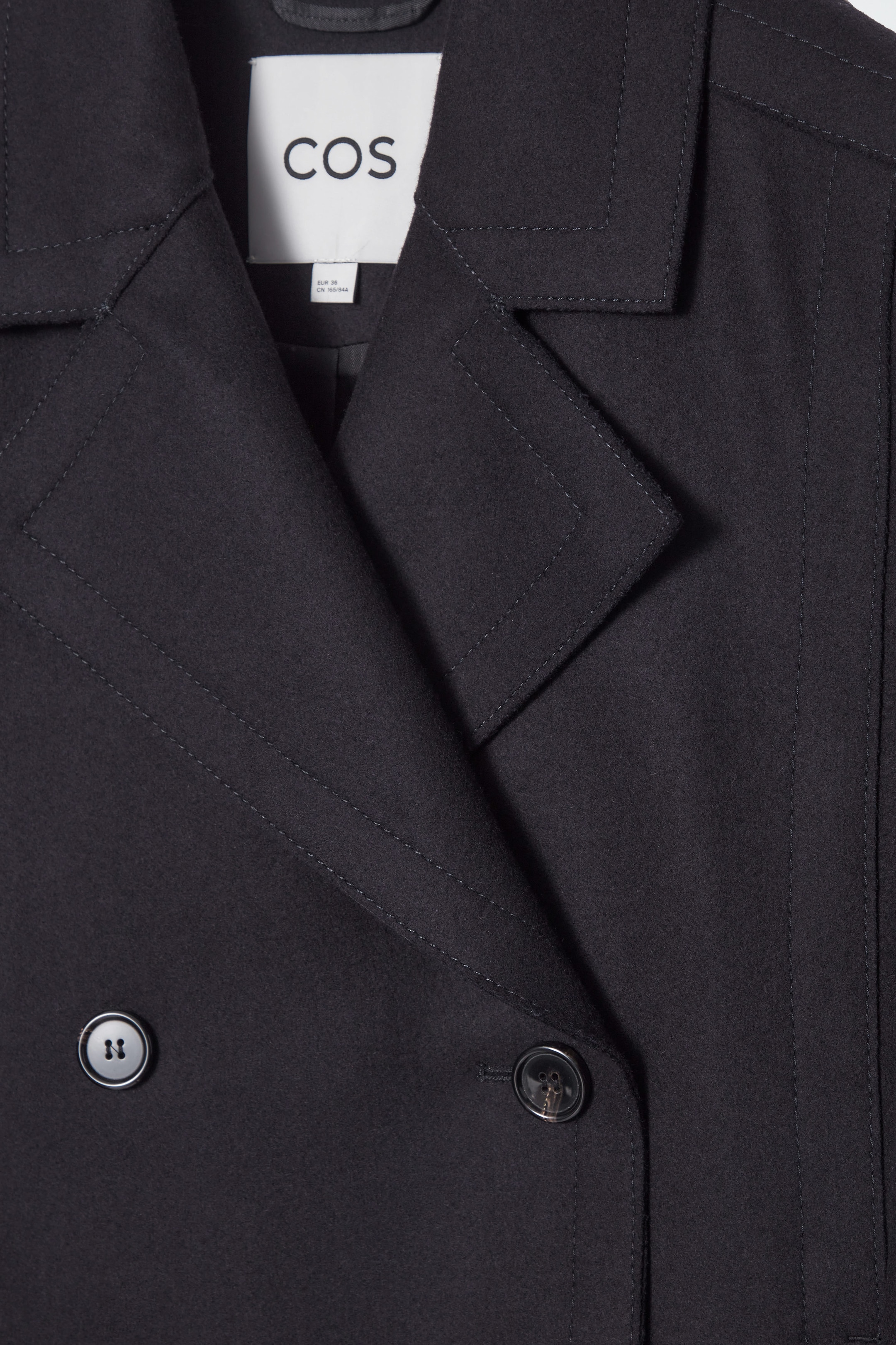 RELAXED WOOL PEA COAT