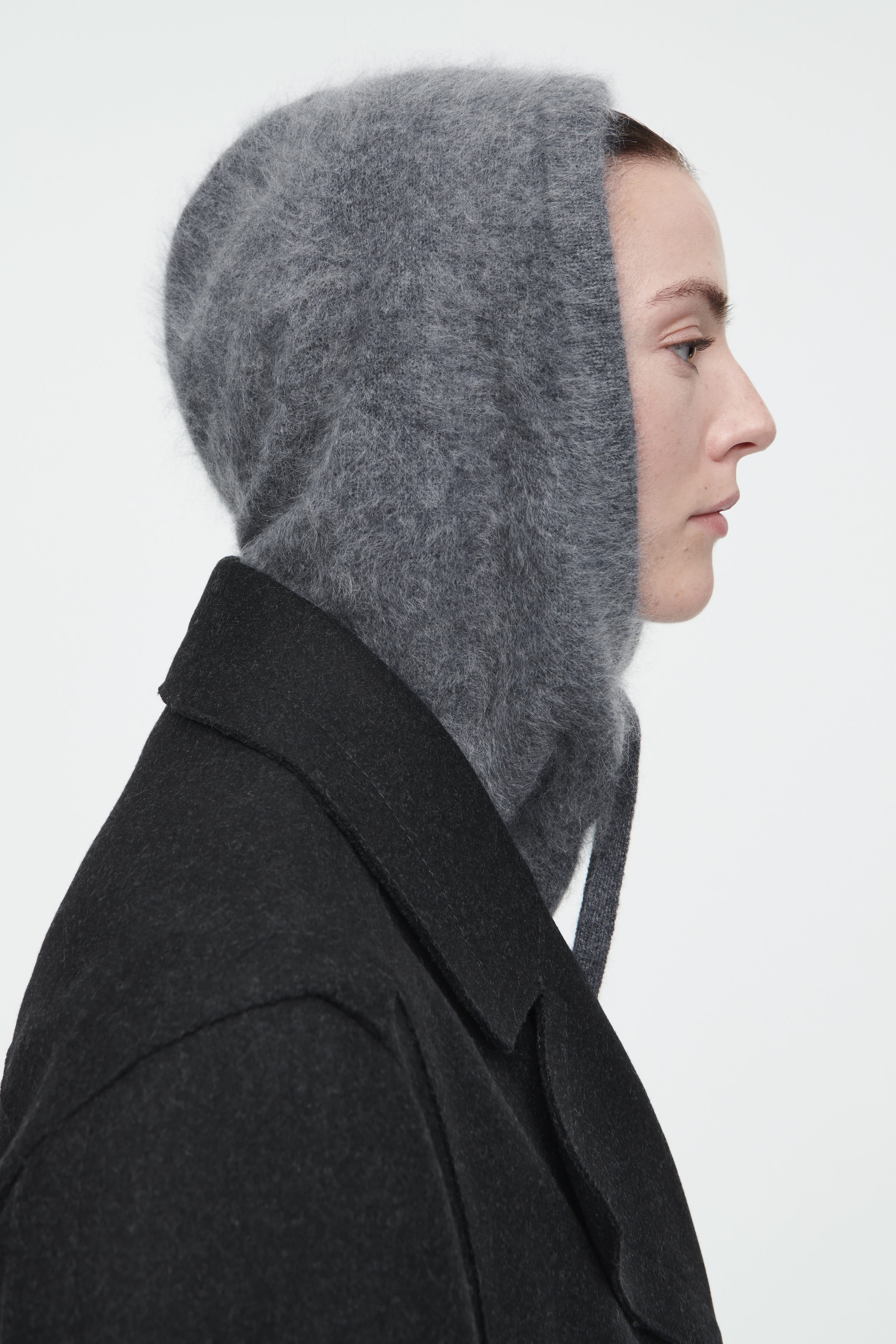 TEXTURED PURE CASHMERE BALACLAVA