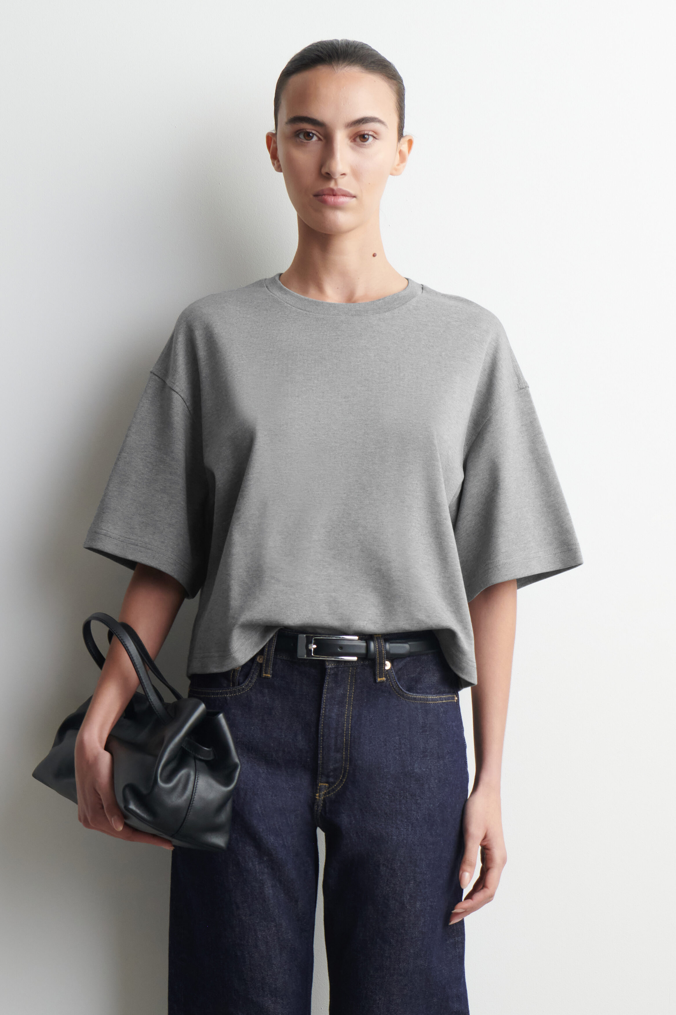 セオリー 25SS SILK COMBO OS BOXY TEE C カットソー Soft Touch Boxy Tee | Only $ 22 | Organic Basics