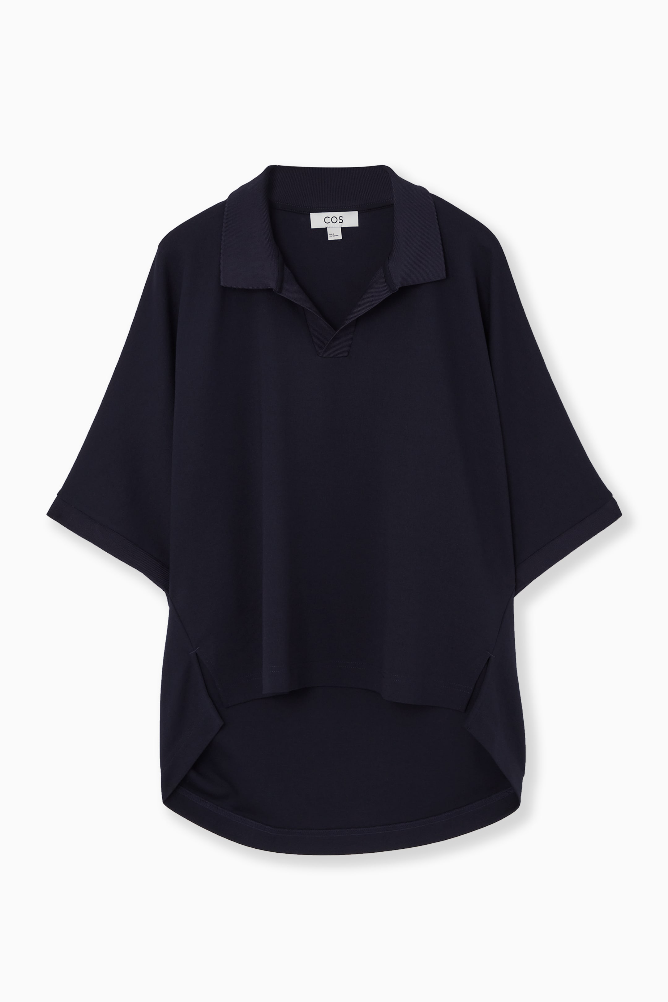 View larger image: MILANO-KNIT POLO SHIRT - DARK NAVY - Ladies | H&M GB 1