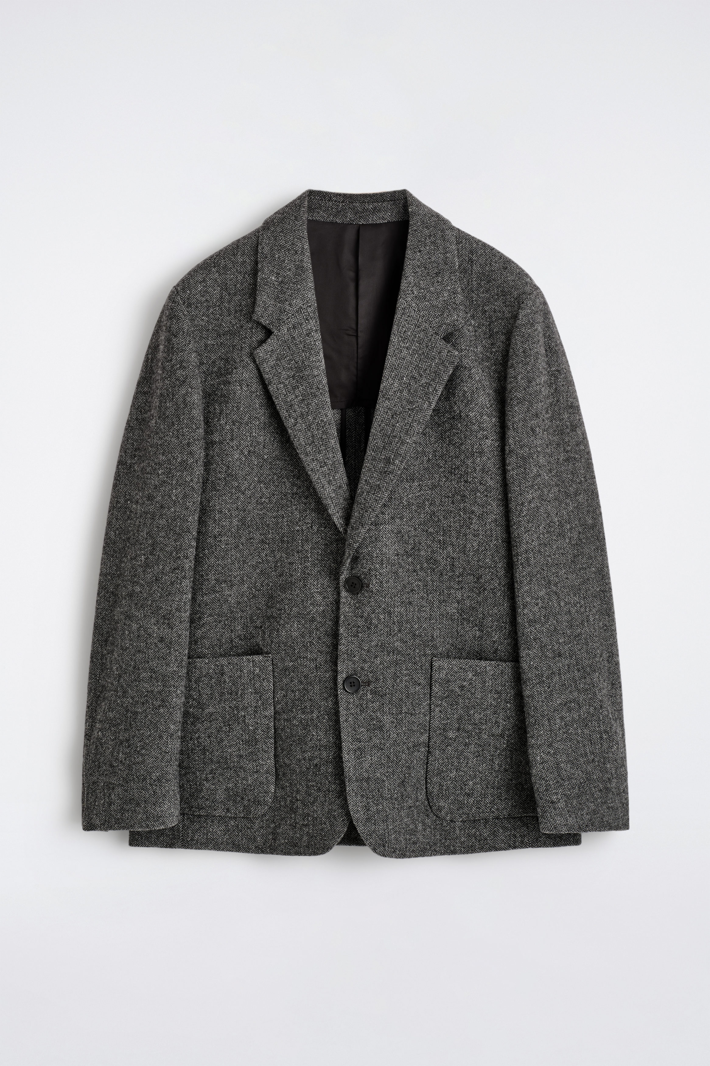 SINGLE-BREASTED WOOL BLAZER - STONE MÉLANGE | COS