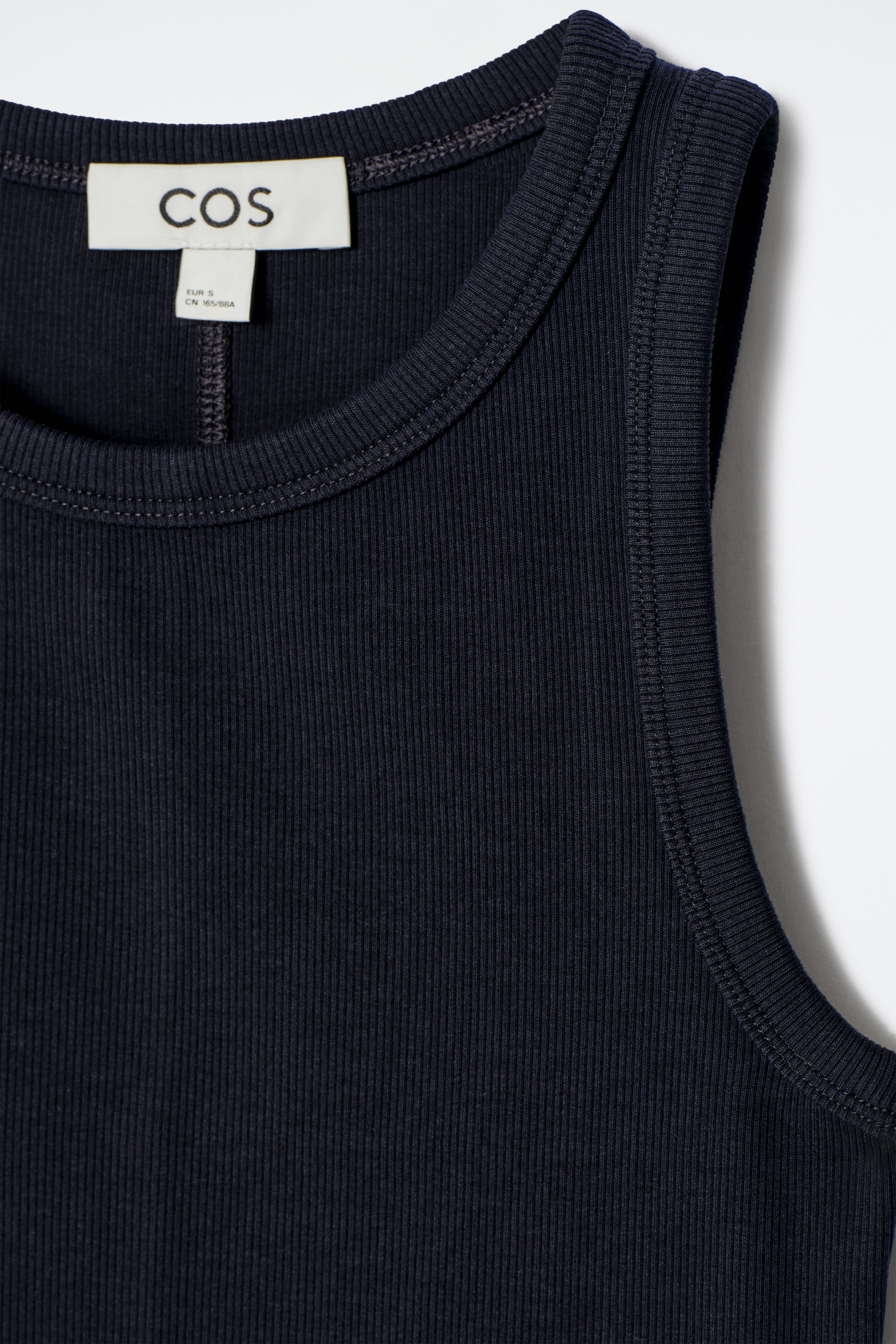 Visualizza immagine più grande: CANOTTA CON LAVORAZIONE A COSTE - BLU NAVY - DONNA | H&M IT 6