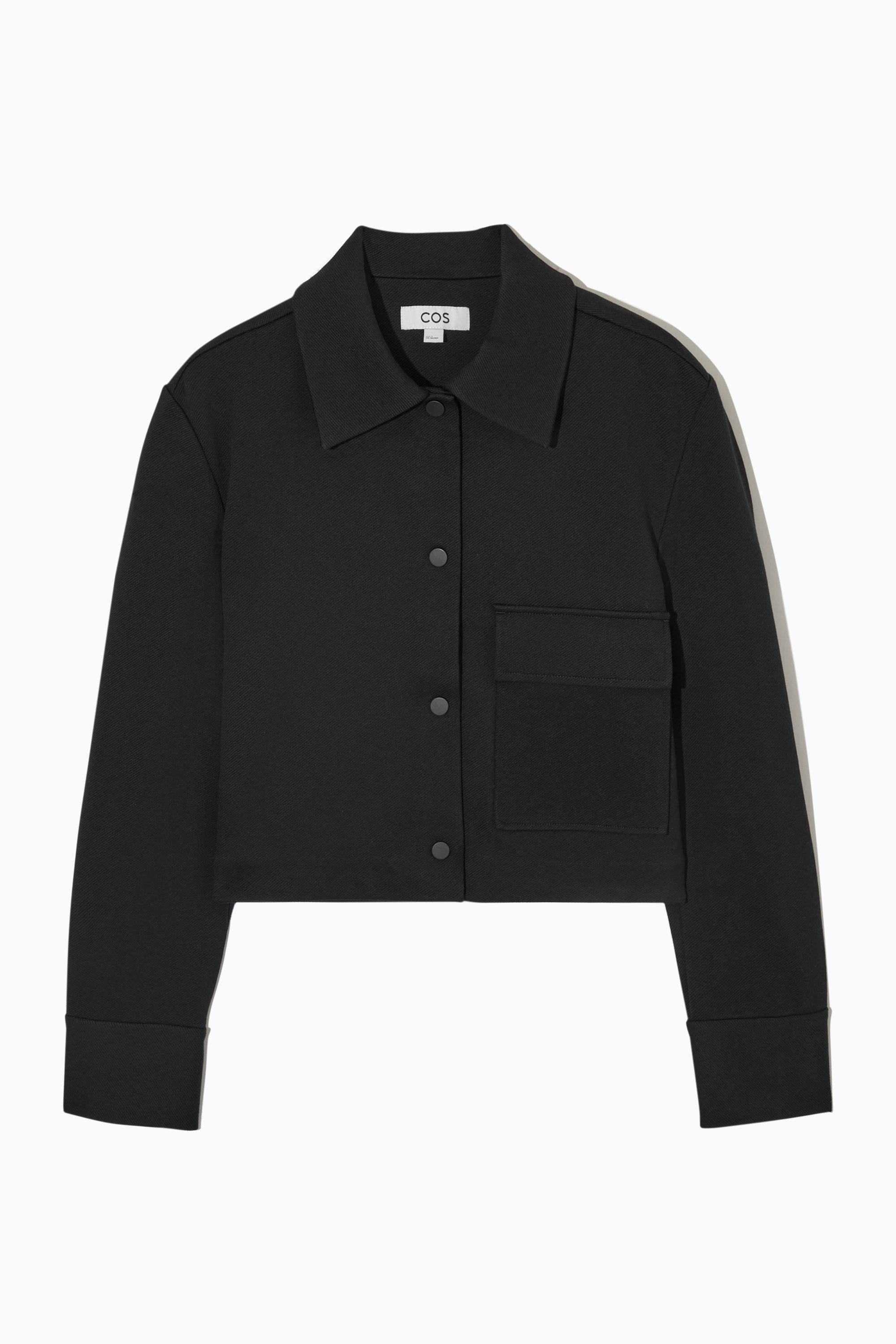 COS ニットポロ L black KNITTED SILK POLO SHIRT ニットシルクポロシャツ｜COS コス