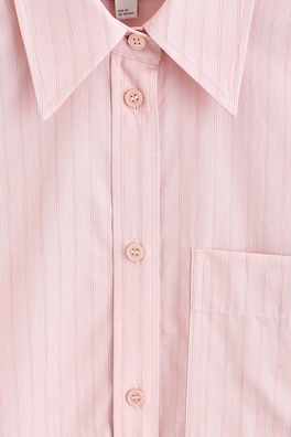 STRIPED COTTON SHIRT — PINK / STRIPED 6