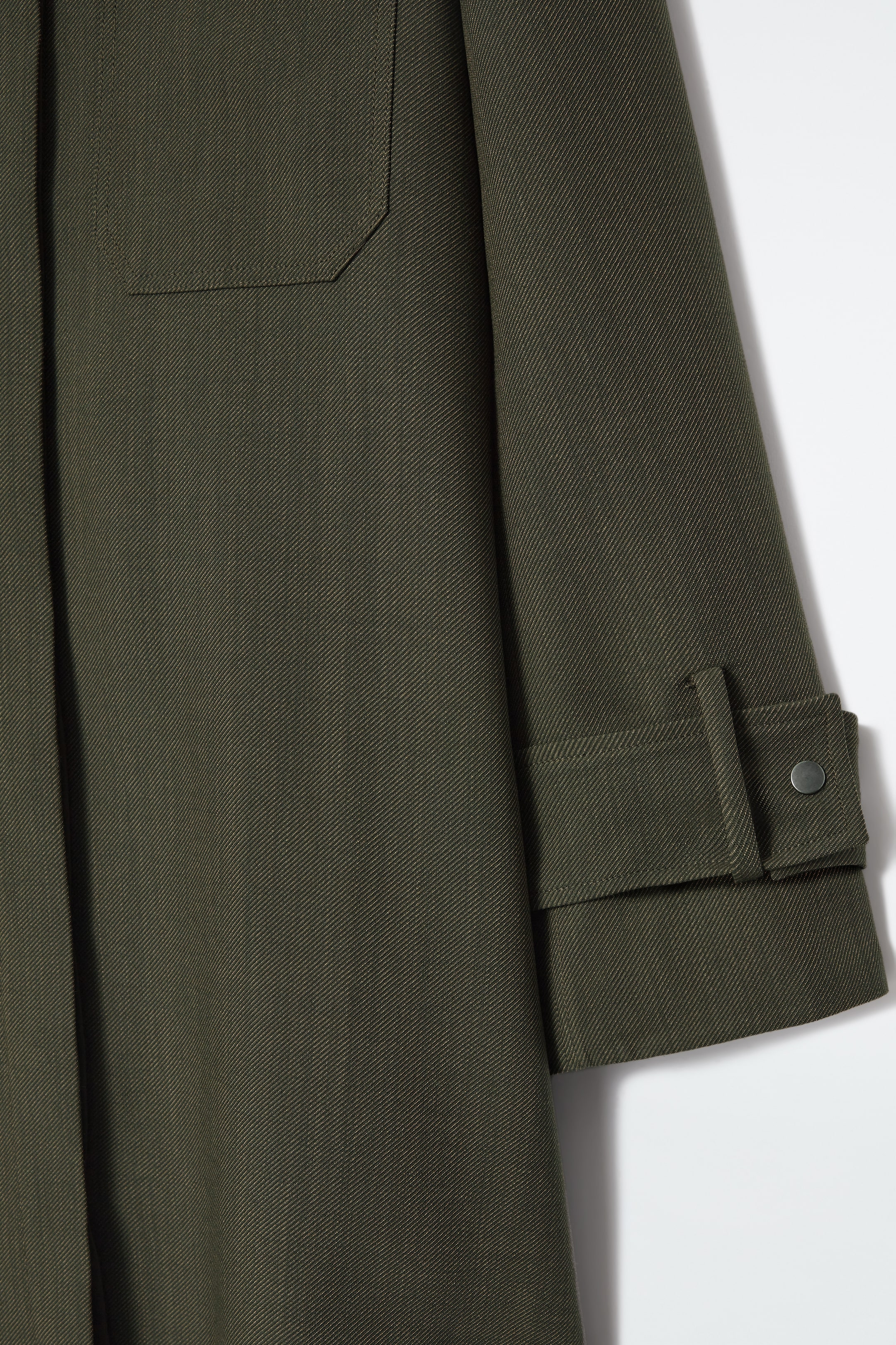 Grösseres Bild ansehen: OVERSIZED-HEMDBLUSENKLEID AUS WOLL-MIX - KHAKI MELIERT - DAMEN | H&M CH 3
