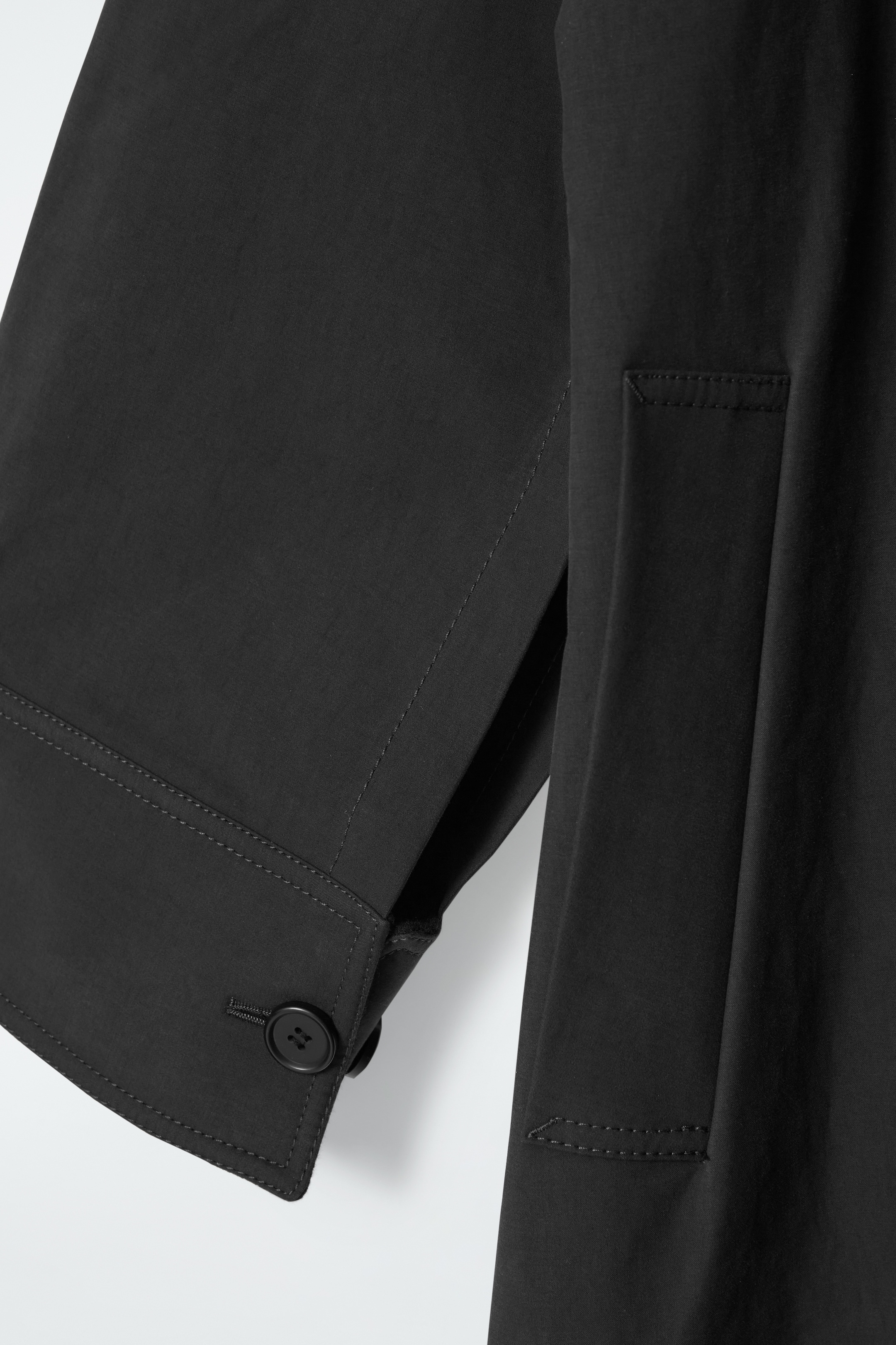 View larger image: WOOL-TRIMMED CAR COAT - BLACK - Ladies | H&M GB 3