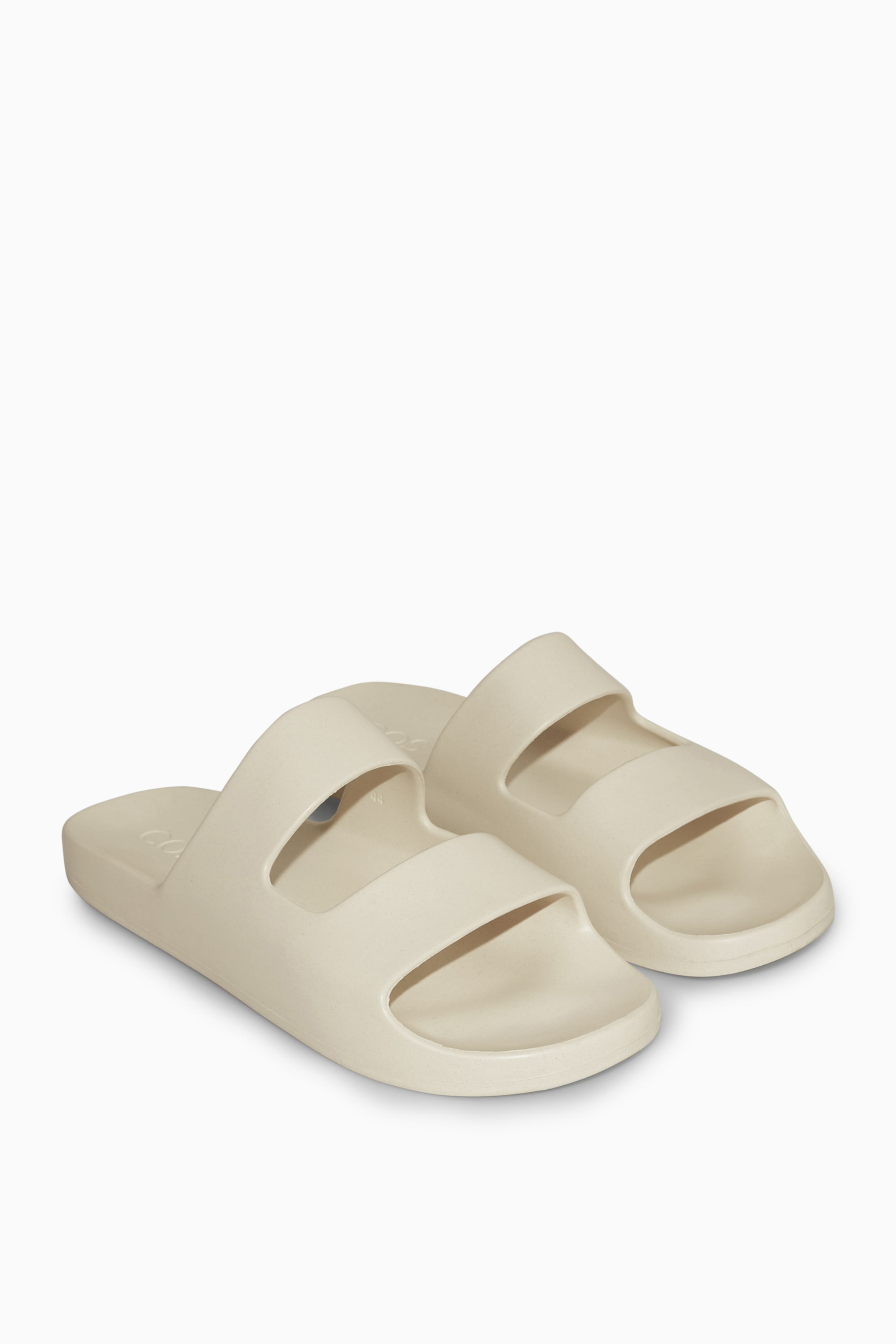 View larger image: DOUBLE-STRAP RUBBER SLIDES - CREAM - Men | H&M GB 2