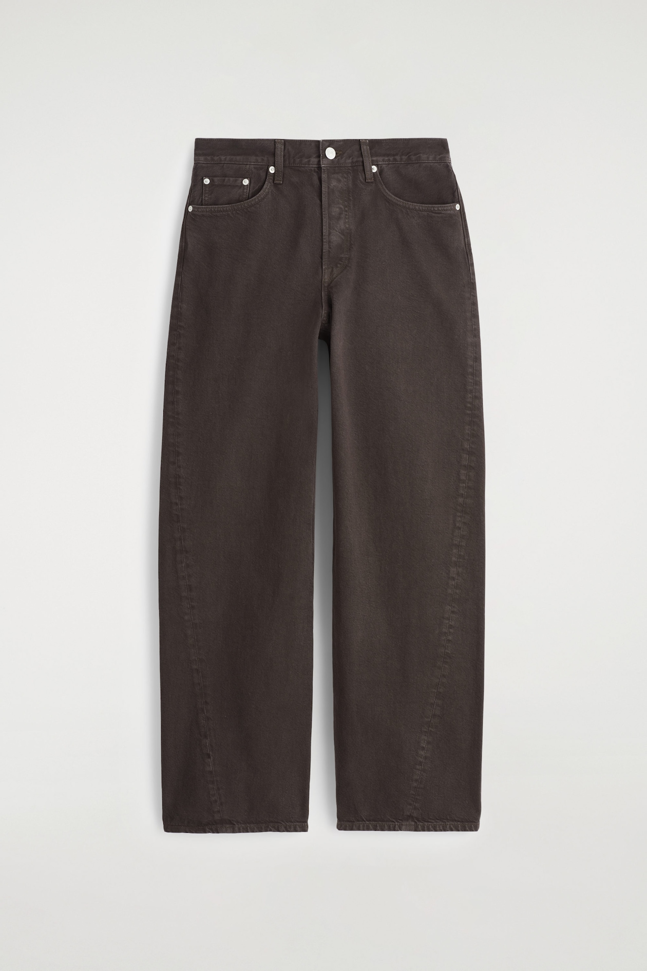 FACADE STRAIGHT-LEG JEANS — BROWN