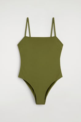 BONDED SWIMSUIT — KHAKI 5
