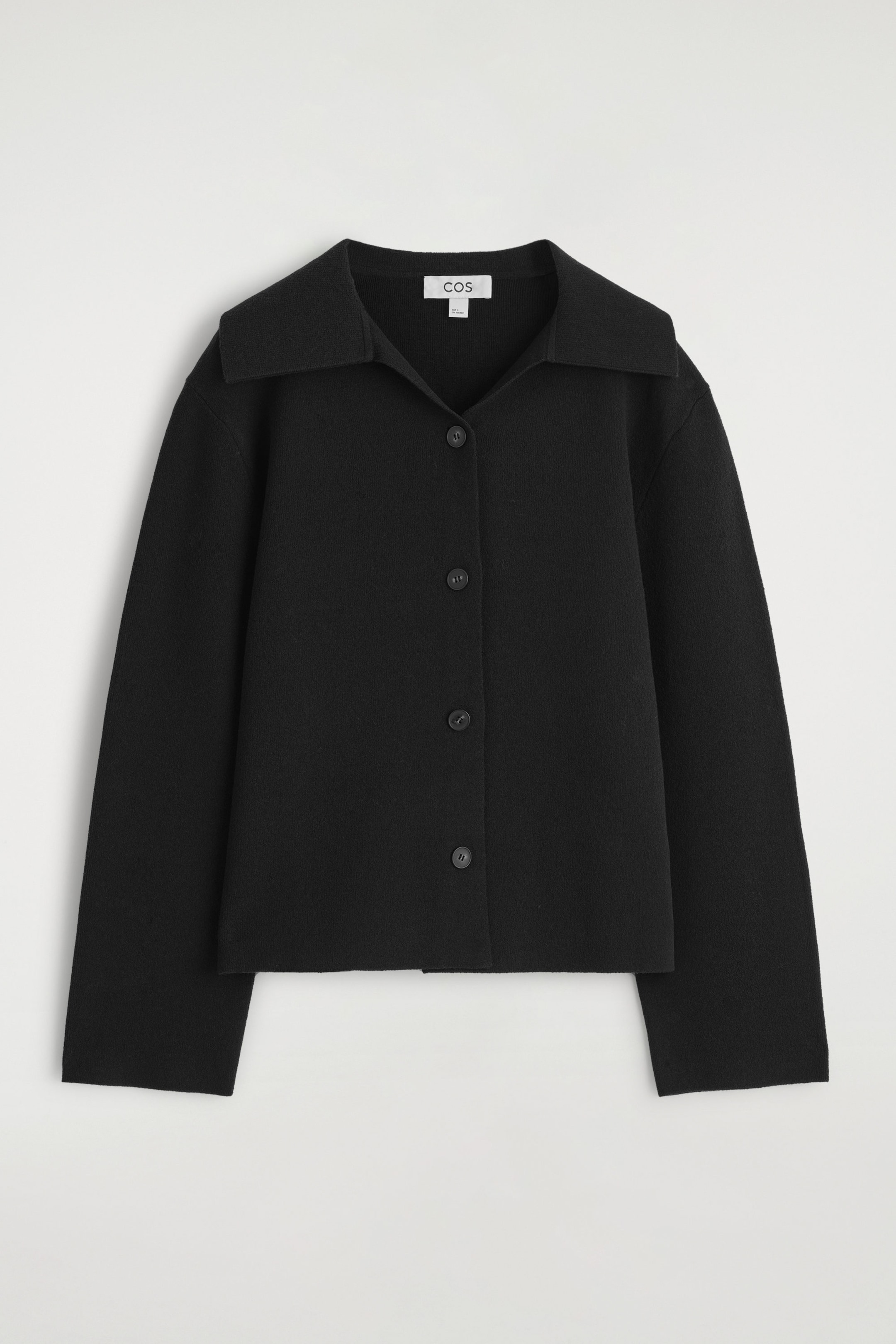 COLLARED KNITTED JACKET