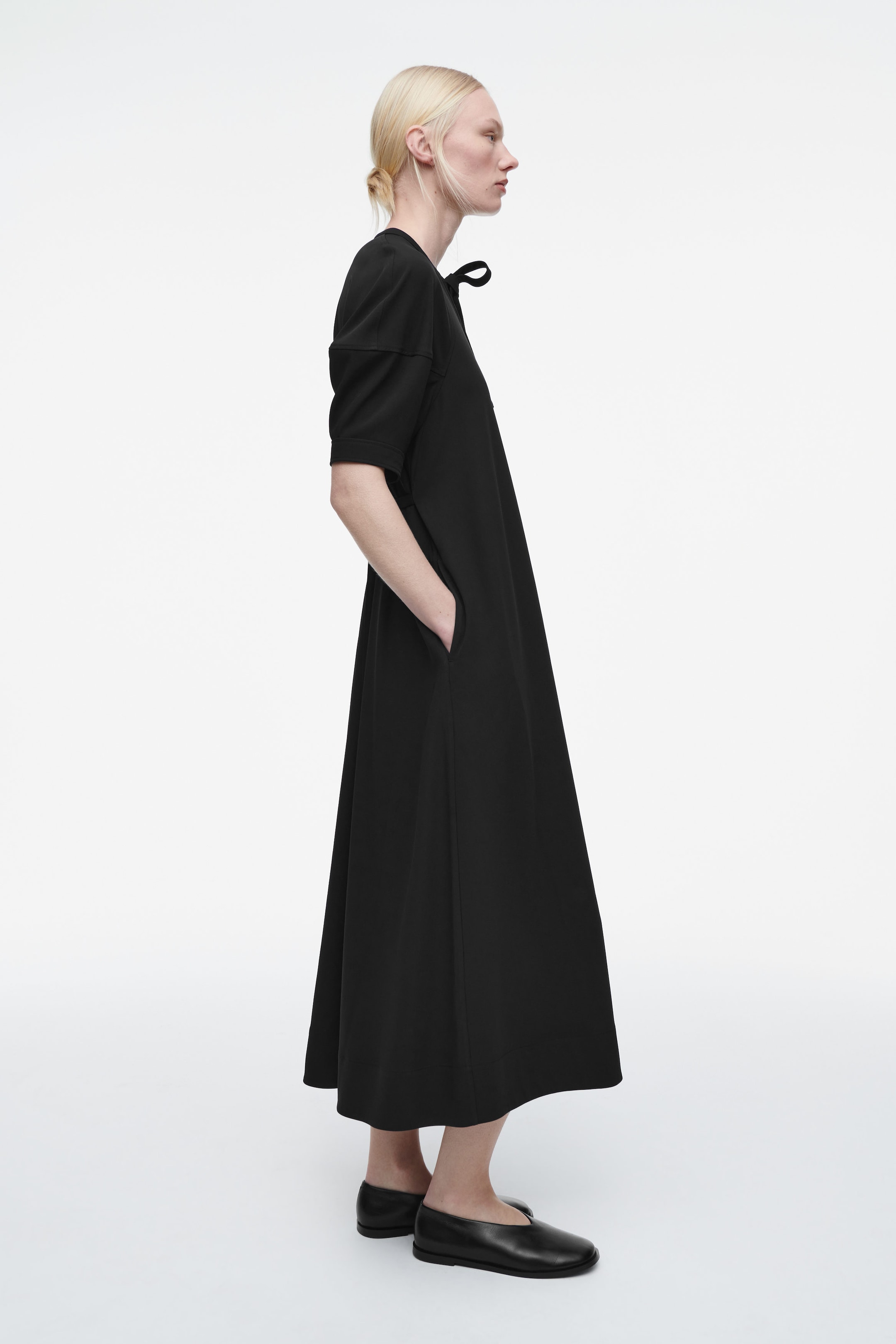 TIE-DETAIL MAXI DRESS