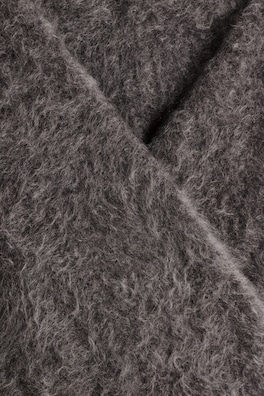 BRUSHED PURE CASHMERE TRIANGLE SCARF — BROWN MÉLANGE 4