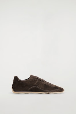 LEATHER SNEAKERS — BROWN 3