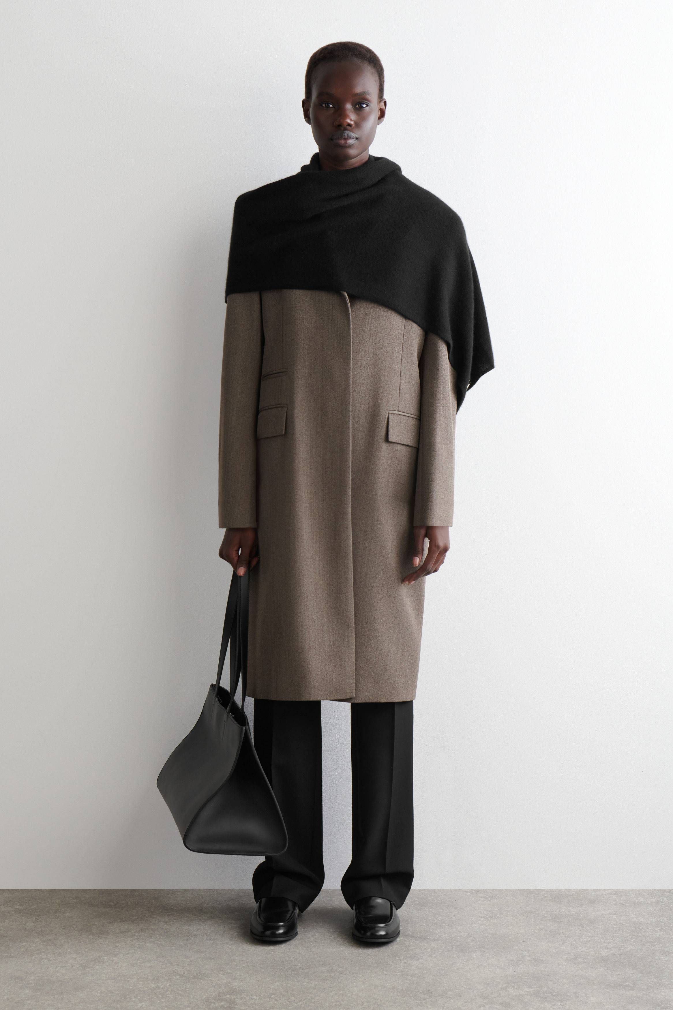 CASHMERE SCARF - BLACK | COS US
