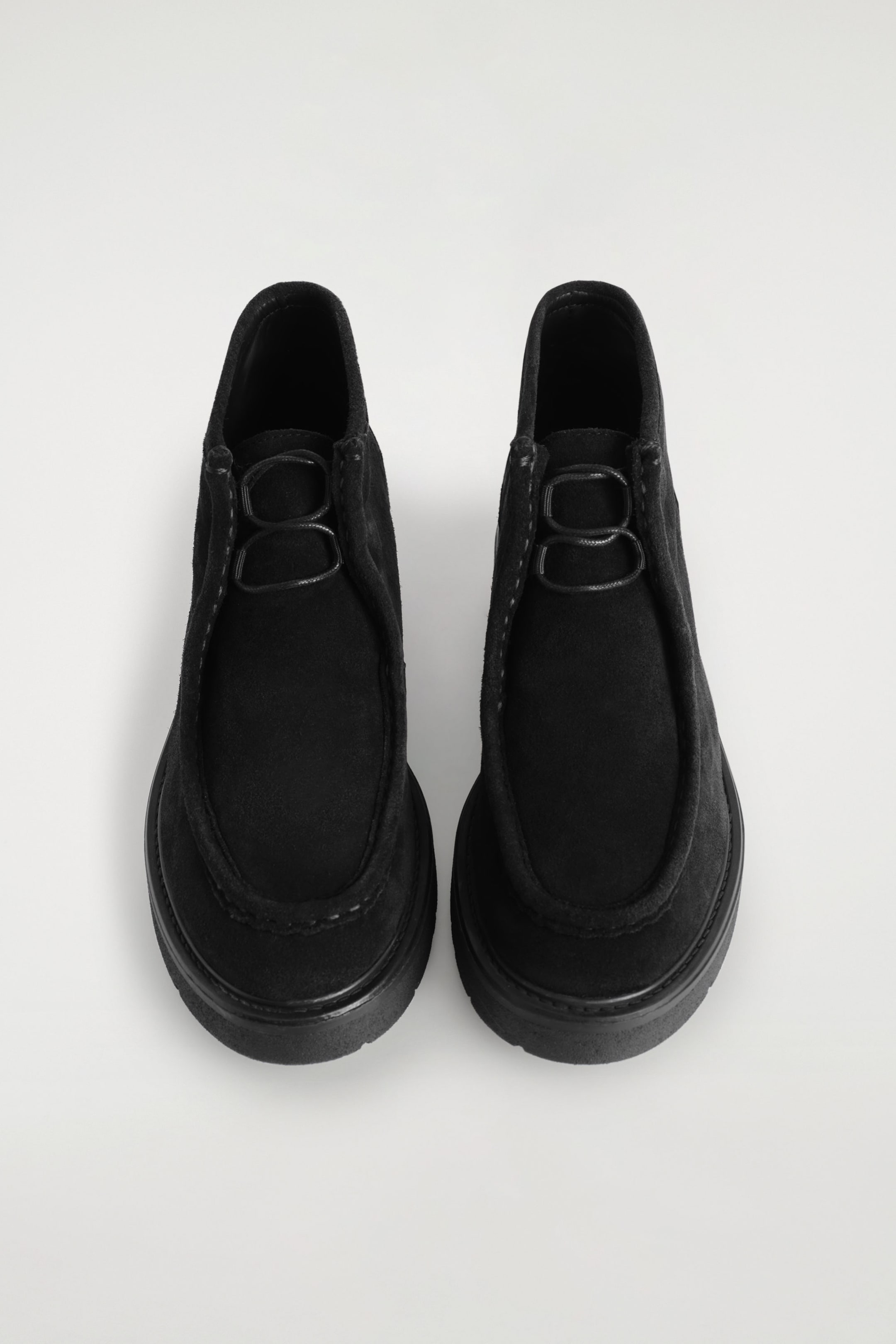 LACE-UP SUEDE ANKLE BOOTS
