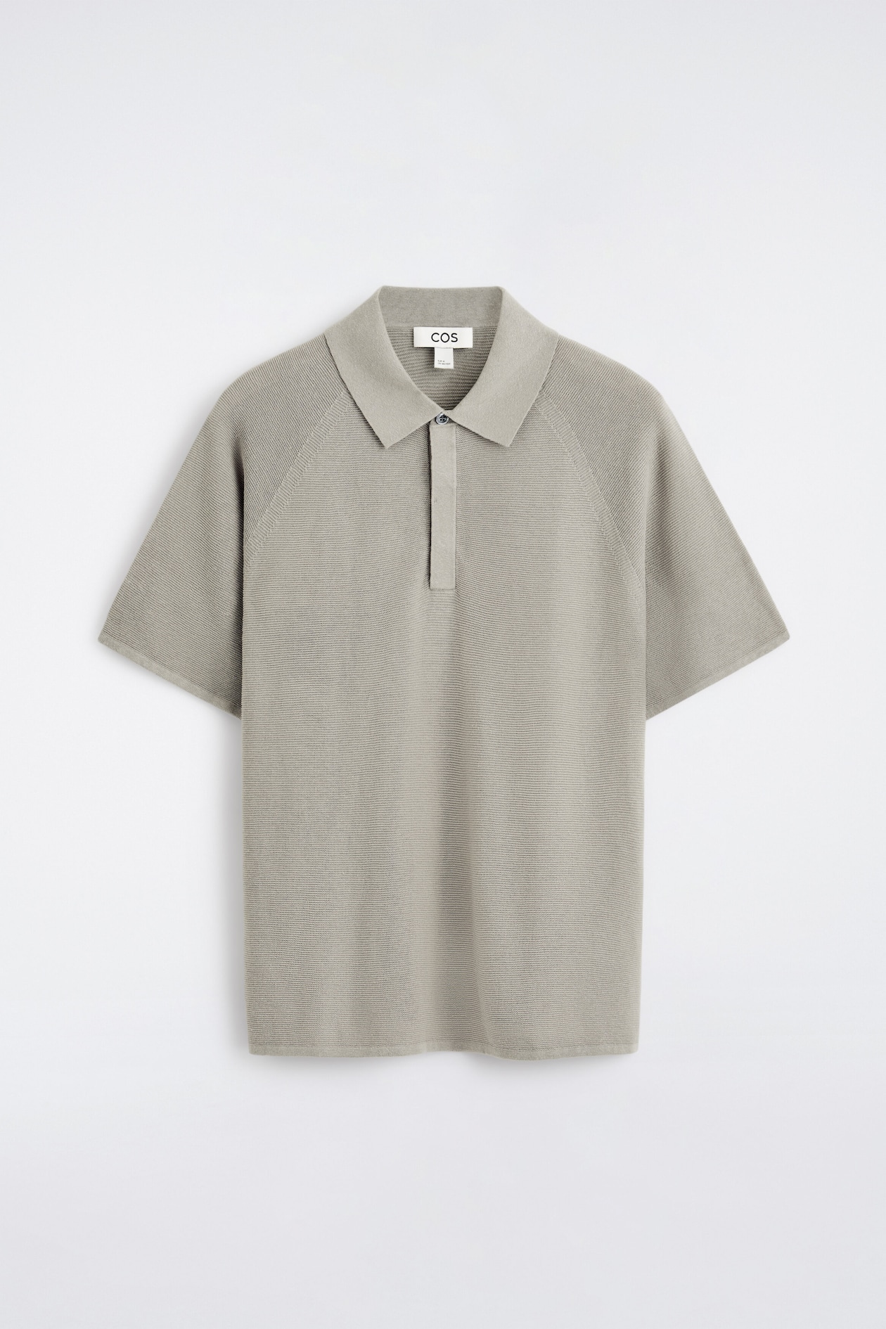 Polo en tricot de lin et soie