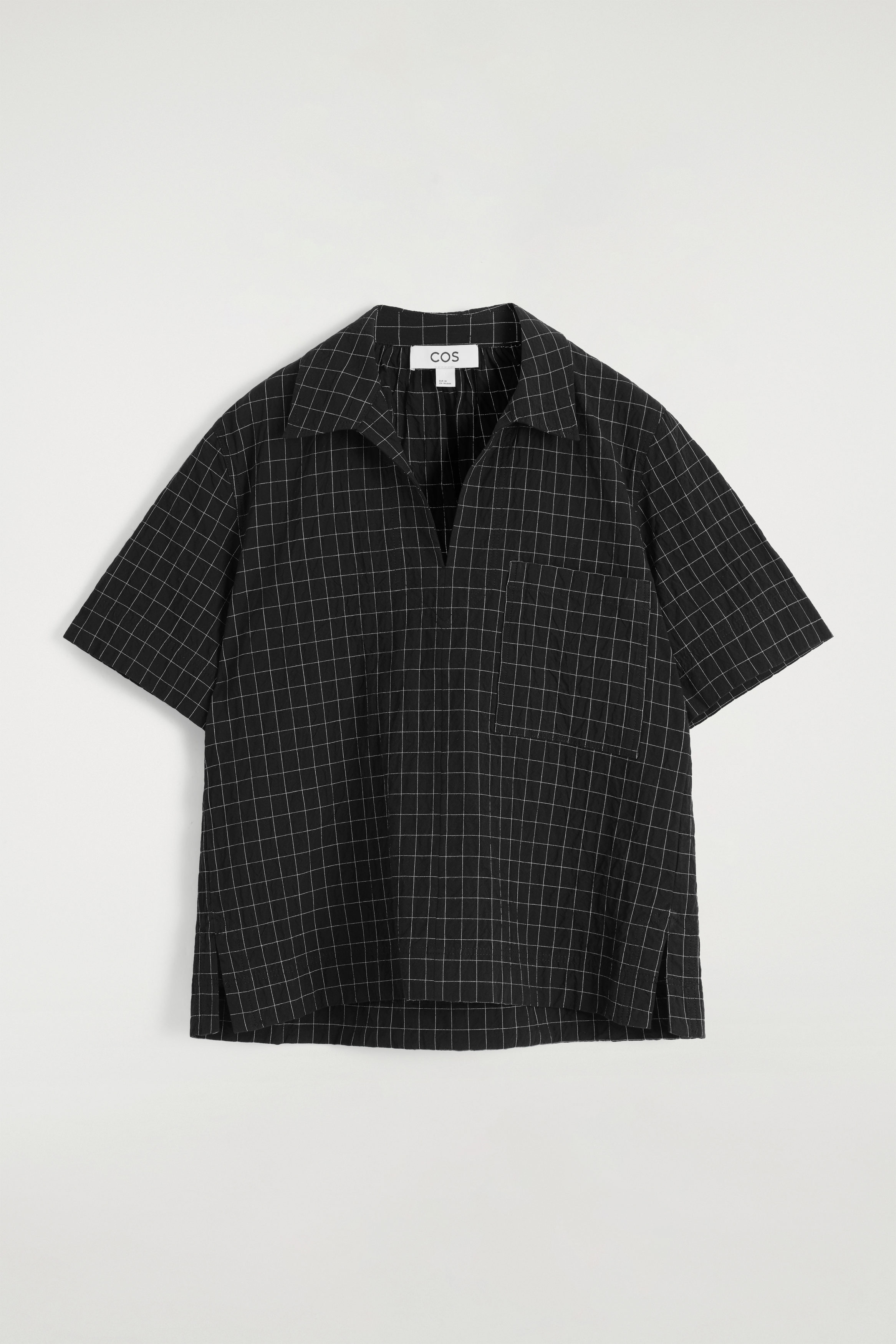 トップス Soerte sheer open collar checked shirt 111141803_75.webp?v=1744142265