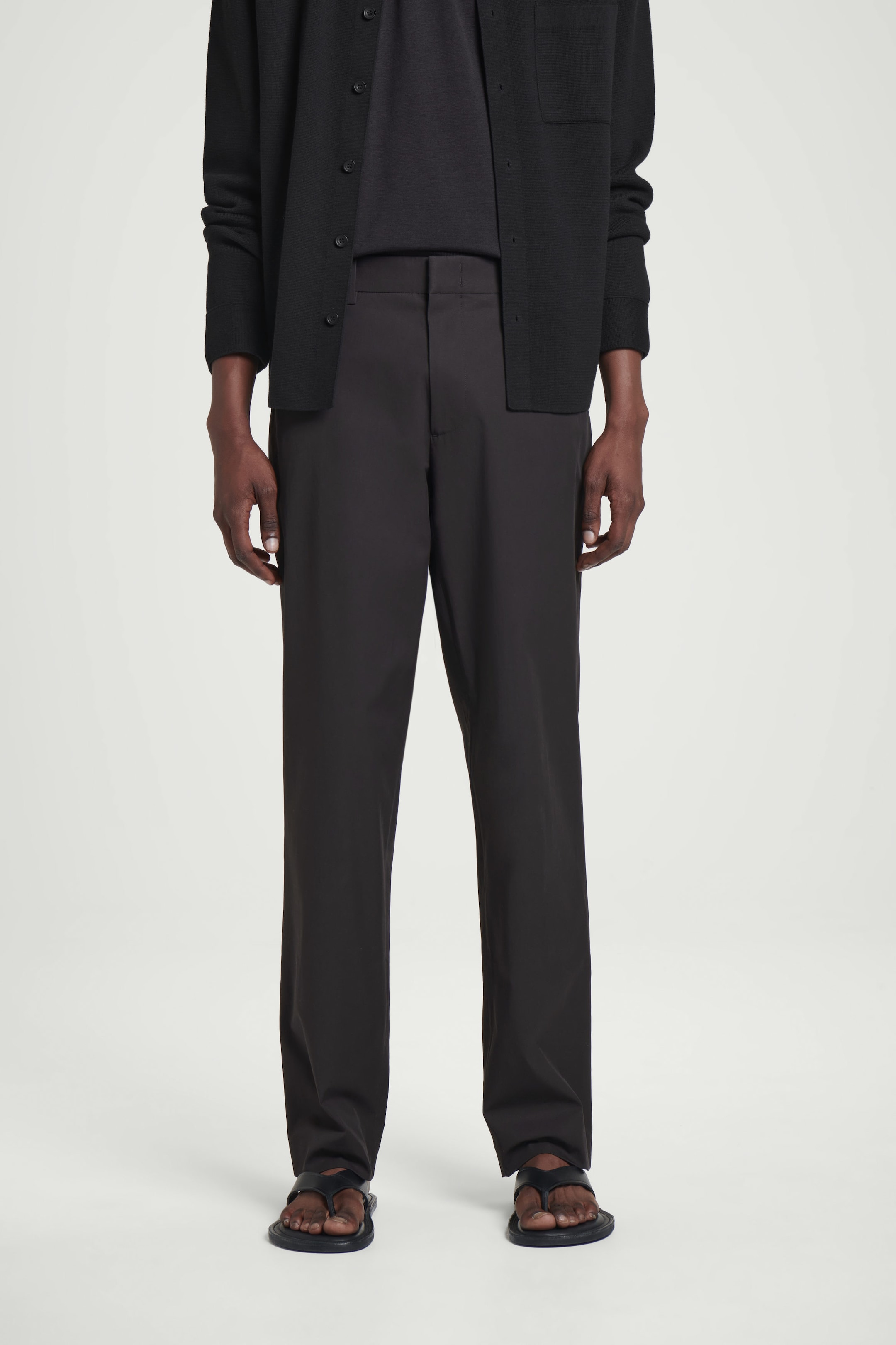 PANTALONI A GAMBA DRITTA IN COTONE