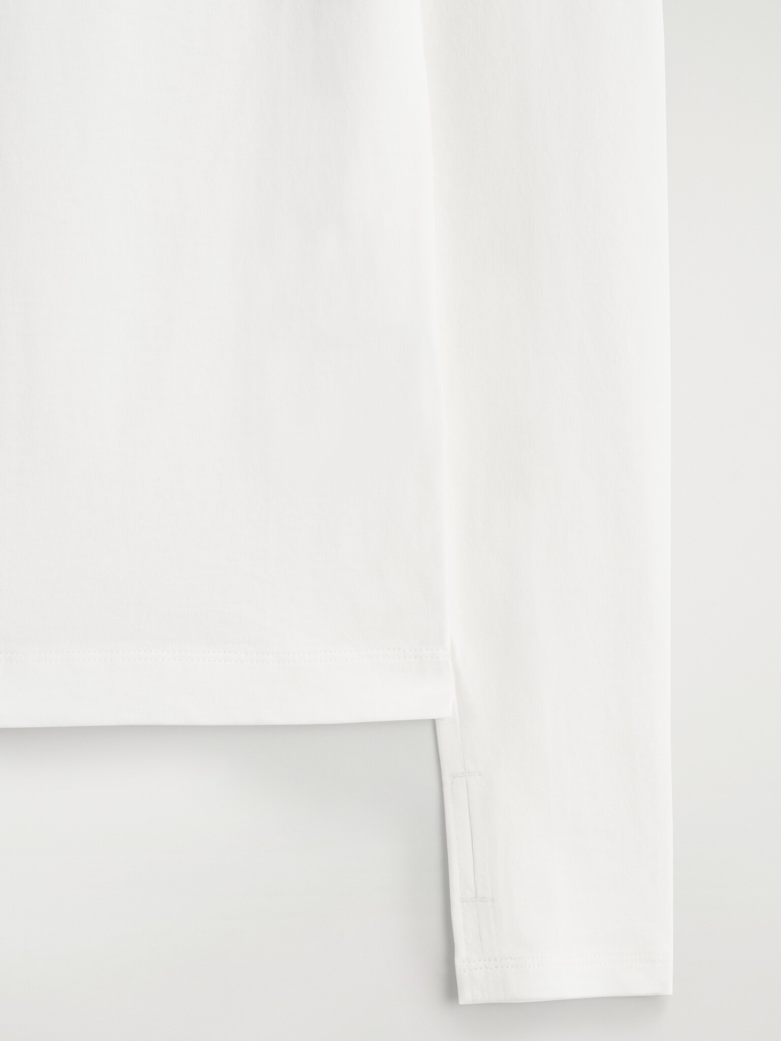 LANGARMSHIRT AUS BAUMWOLLE - WEISS/SCHWARZ - 6