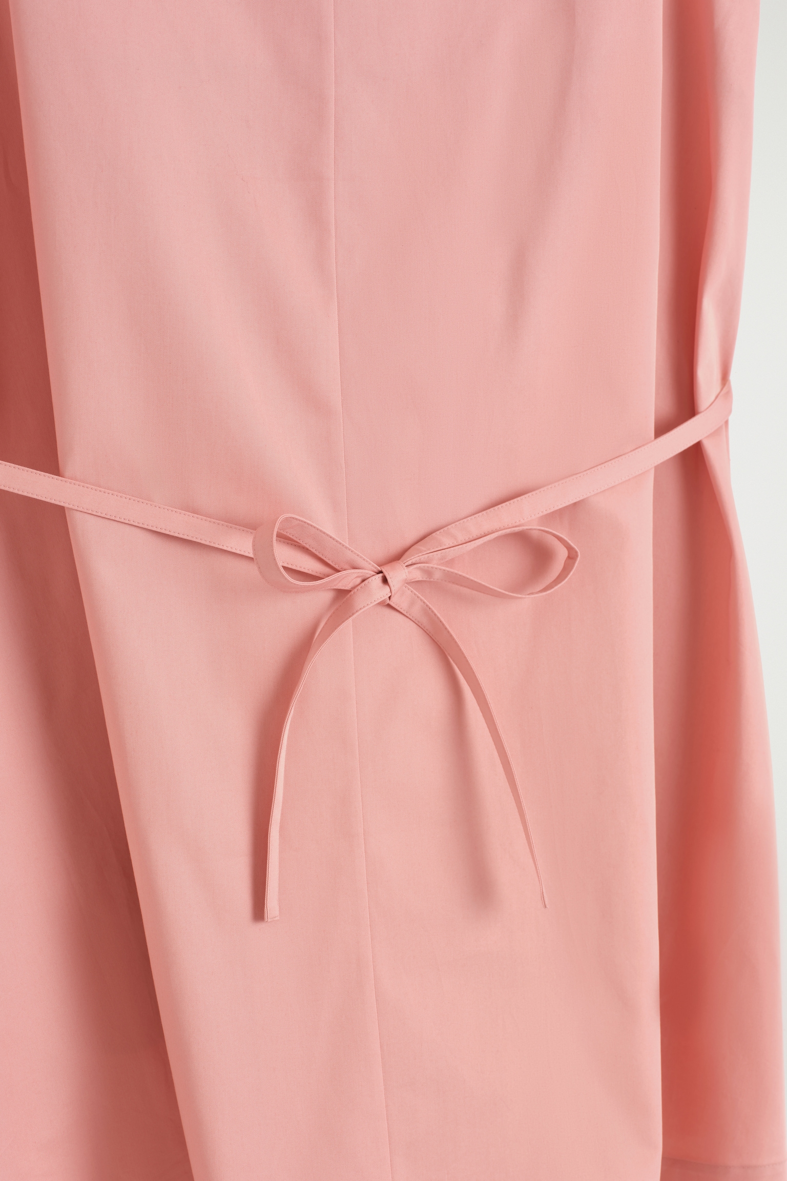 ROBE COURTE BOUTONNÉE EN COTON PIMA - ROSE/NOIR/ROSE - 7