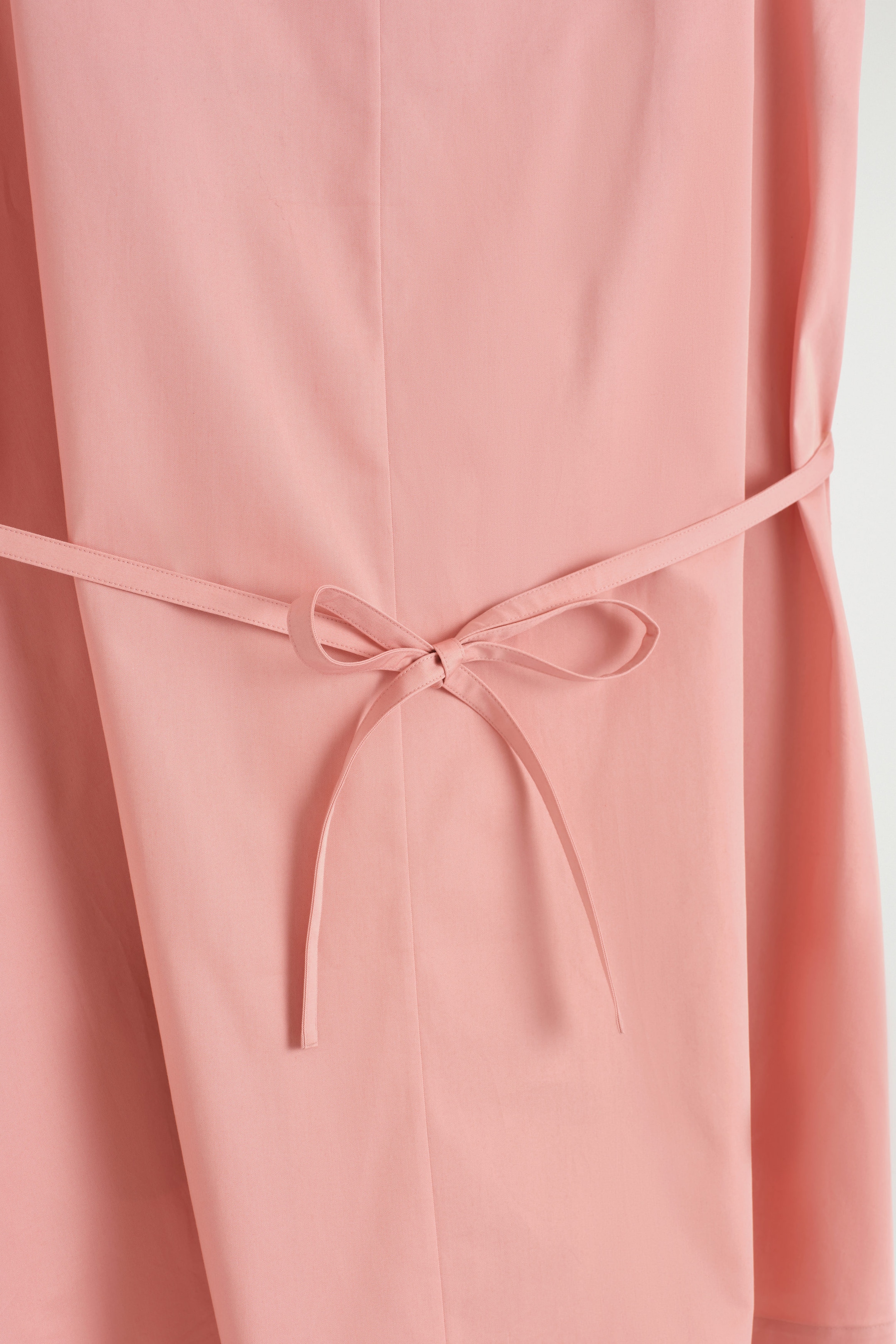BUTTONED PIMA COTTON MINI DRESS