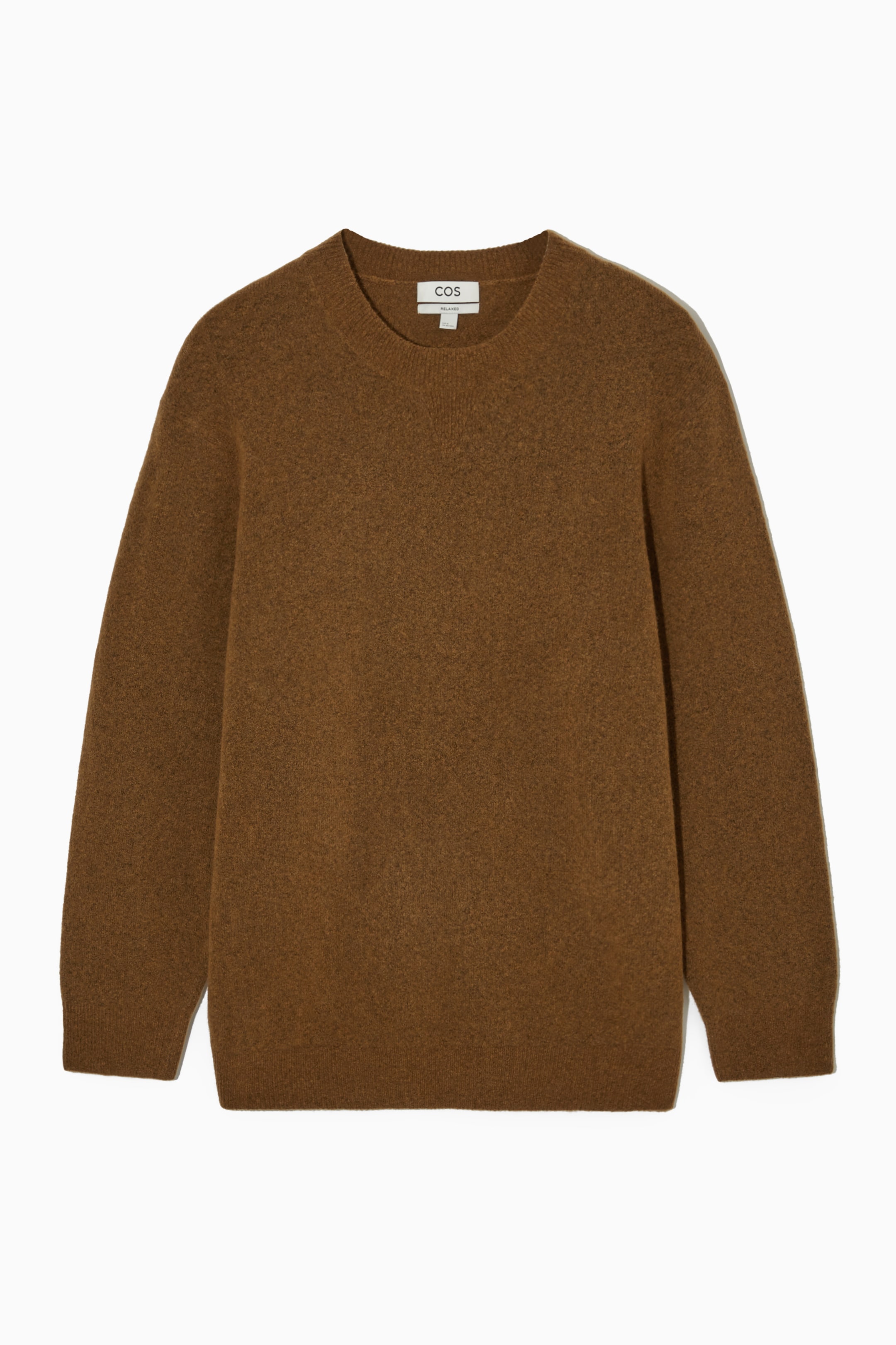 Näytä suurempi kuva: WOOL-BLEND JUMPER - BROWN MELANGE - MIEHET | H&M FI 1