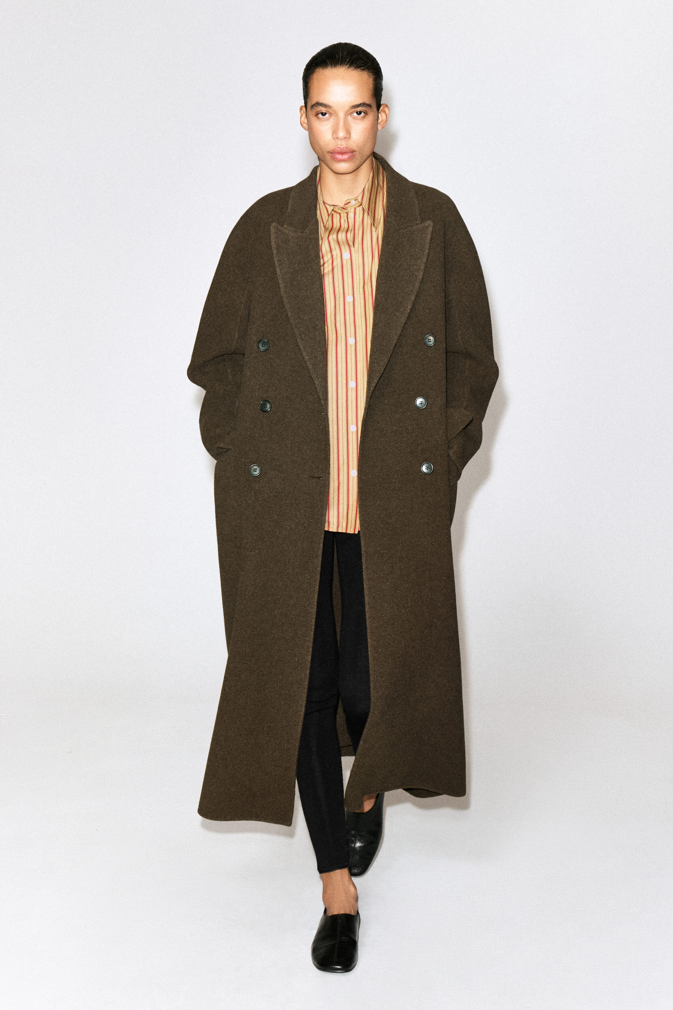 STRIPED COTTON-LYOCELL SHIRT thumbnail 2