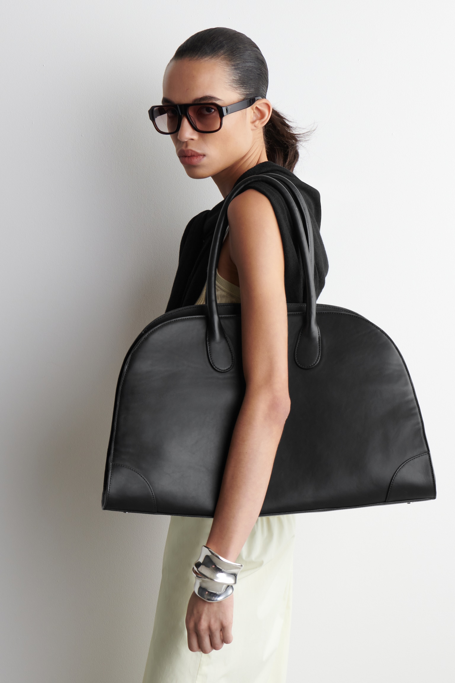 STUDIO BOWLING BAG - LEATHER - BLACK LEATHER