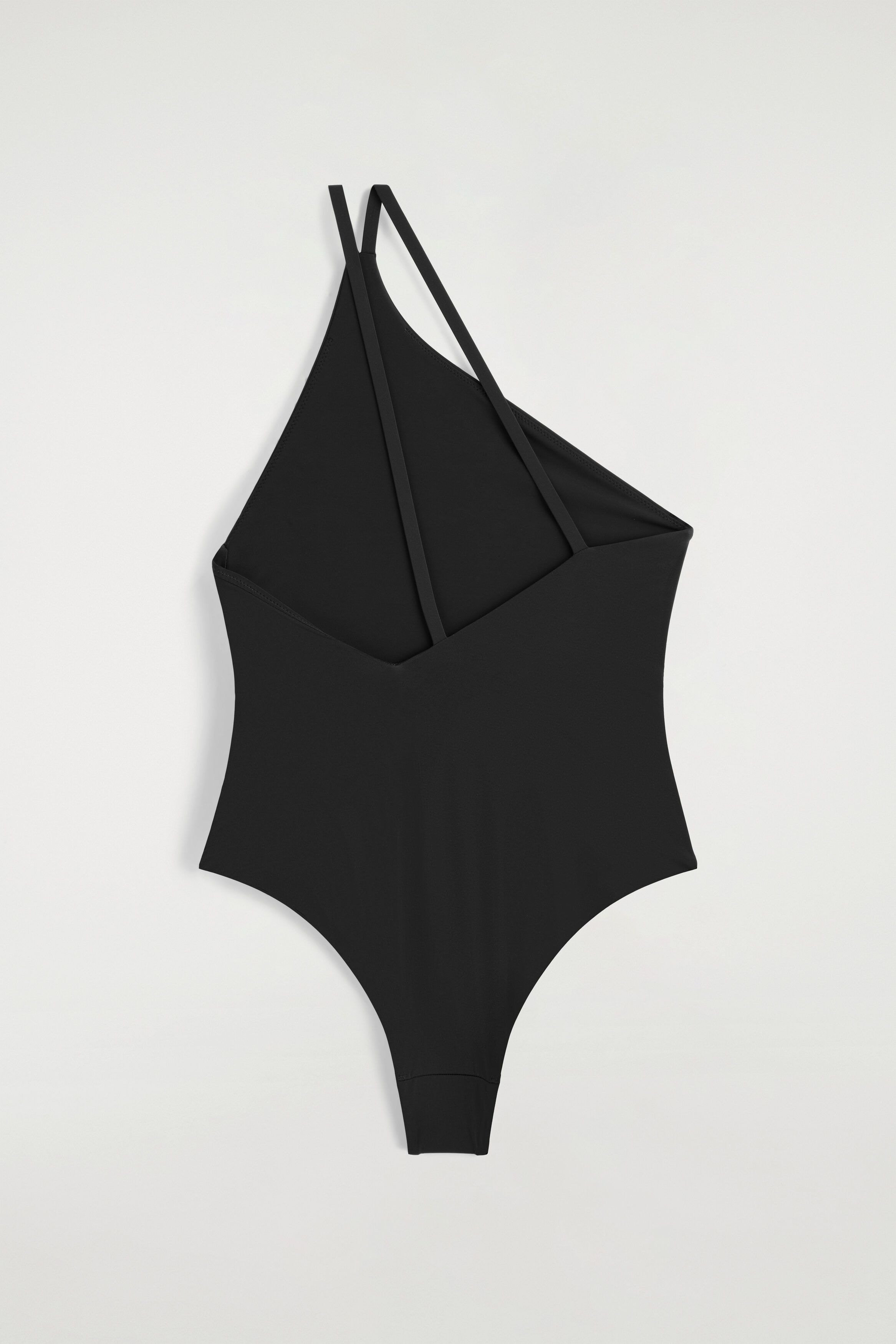 ASYMMETRIC DOUBLE-FACED SWIMSUIT - BLACK | COS US