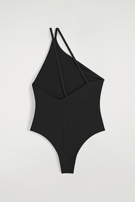 ASYMMETRIC DOUBLE-FACED SWIMSUIT — BLACK 4