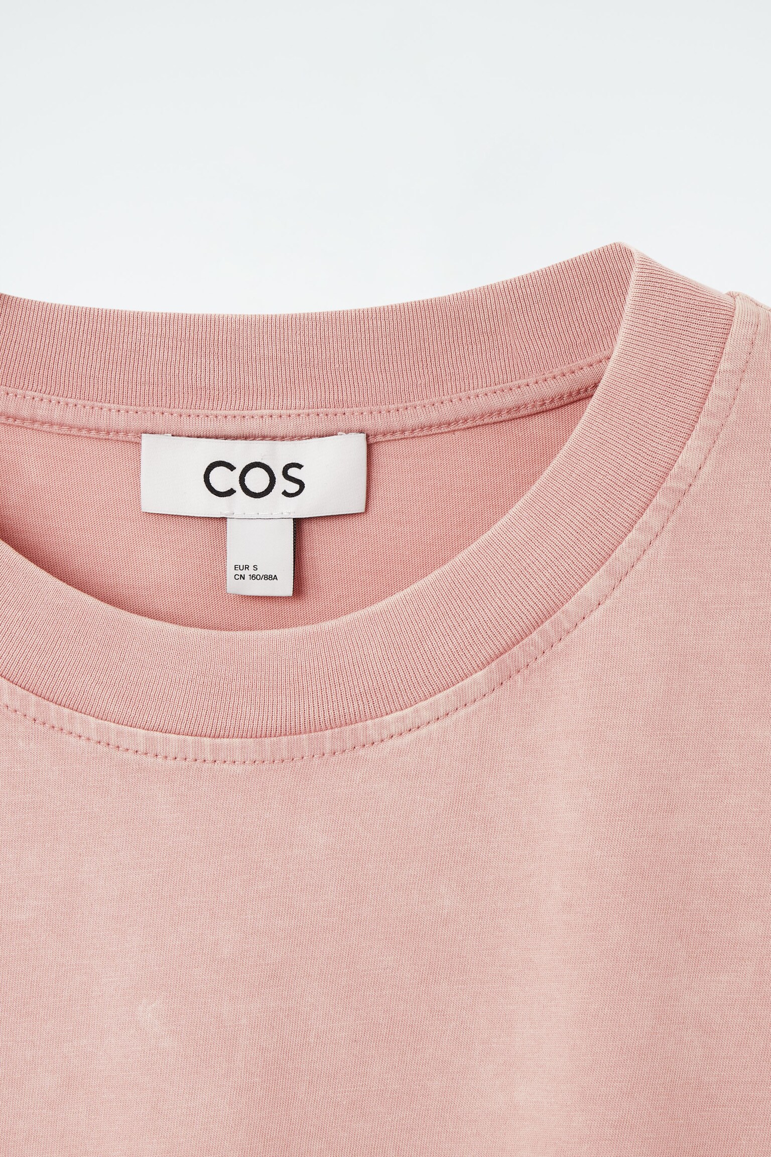 OVERSIZED FADED T-SHIRT - DUSTY PINK/BLACK - 2