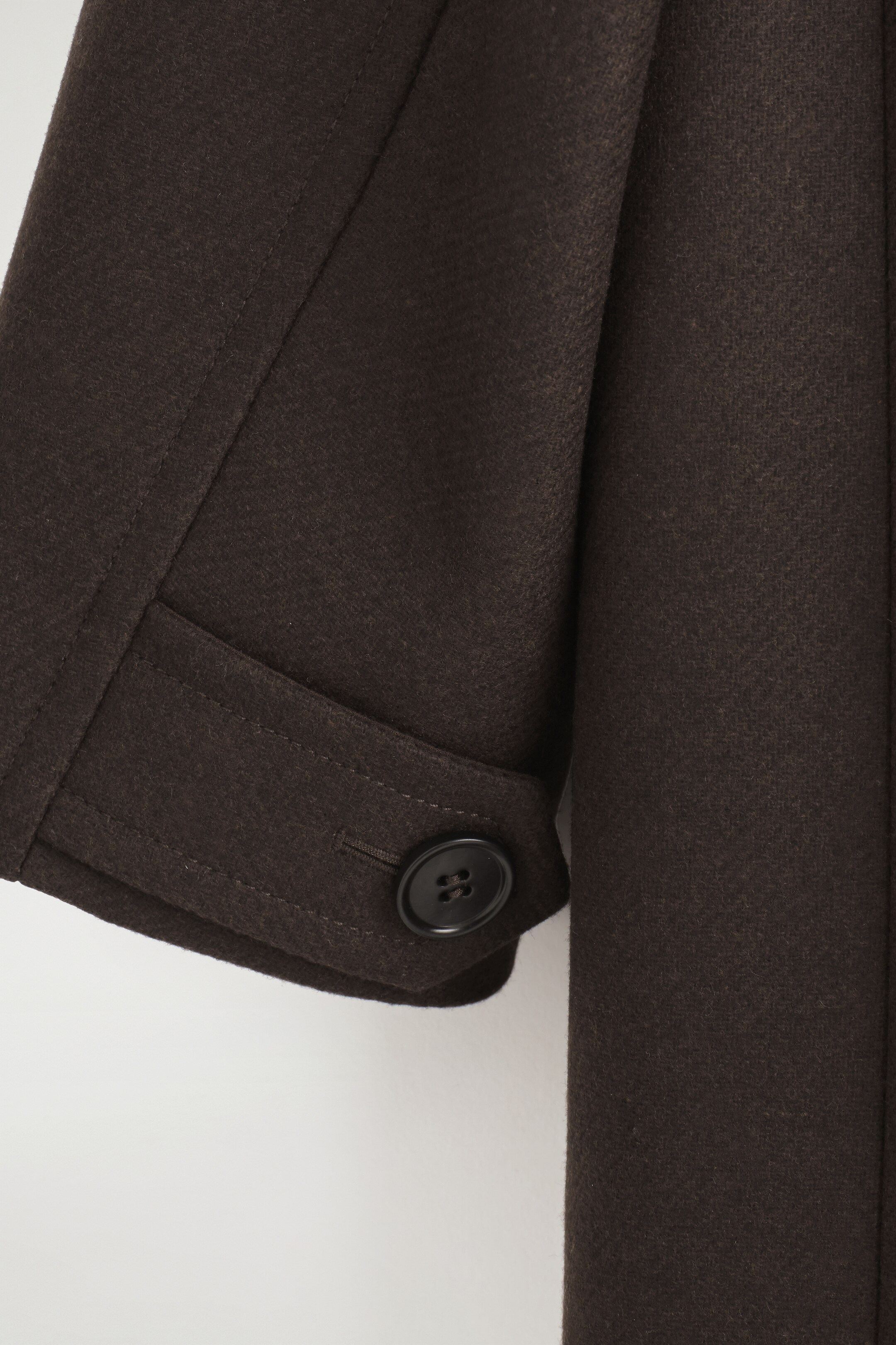 Visualizza immagine più grande: CAPPOTTO IN LANA CON COLLETTO IN PELLE - MARRONE SCURO - UOMO | H&M IT 8