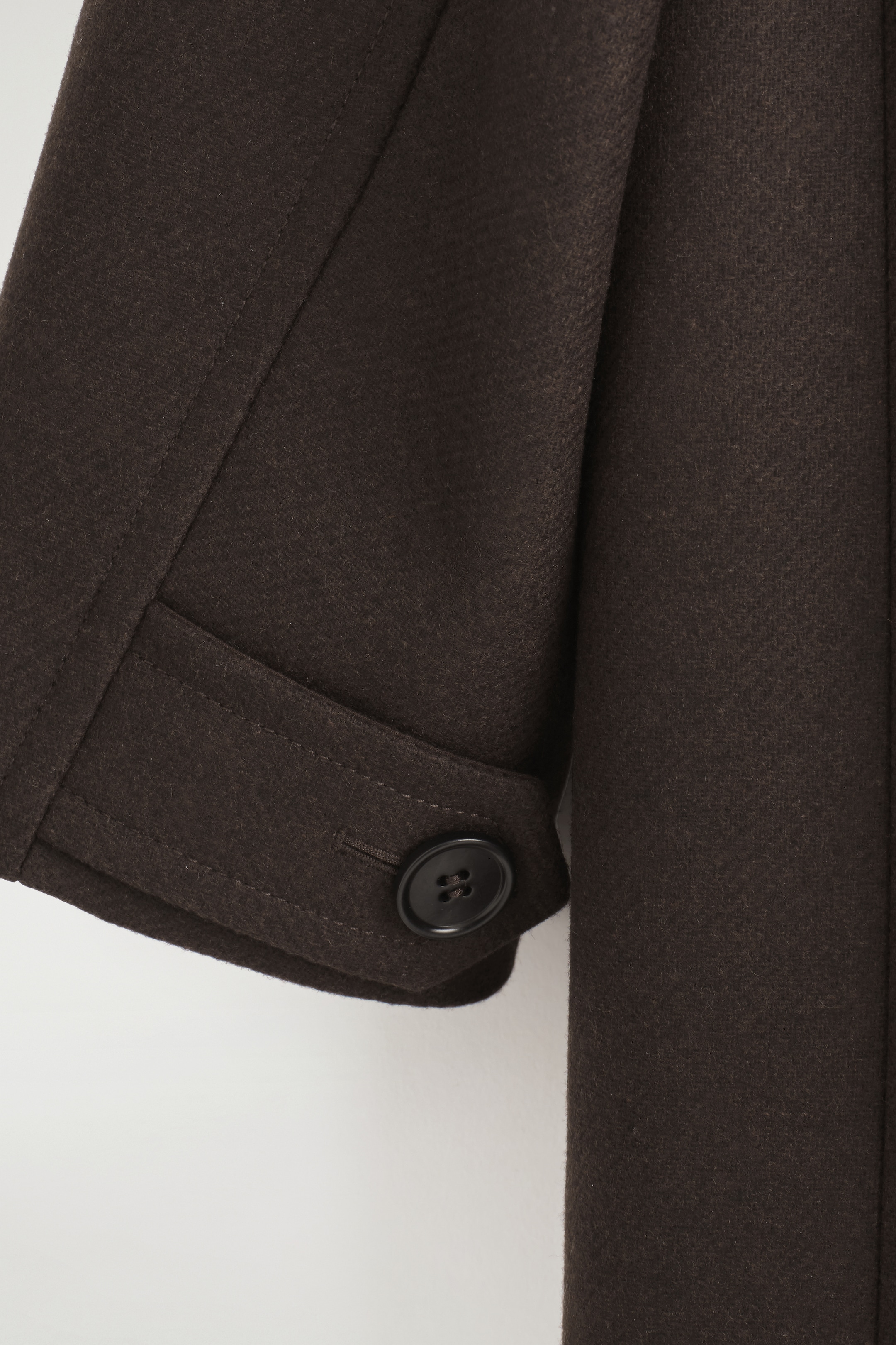 Visualizza immagine più grande: CAPPOTTO IN LANA CON COLLETTO IN PELLE - MARRONE SCURO - UOMO | H&M IT 8