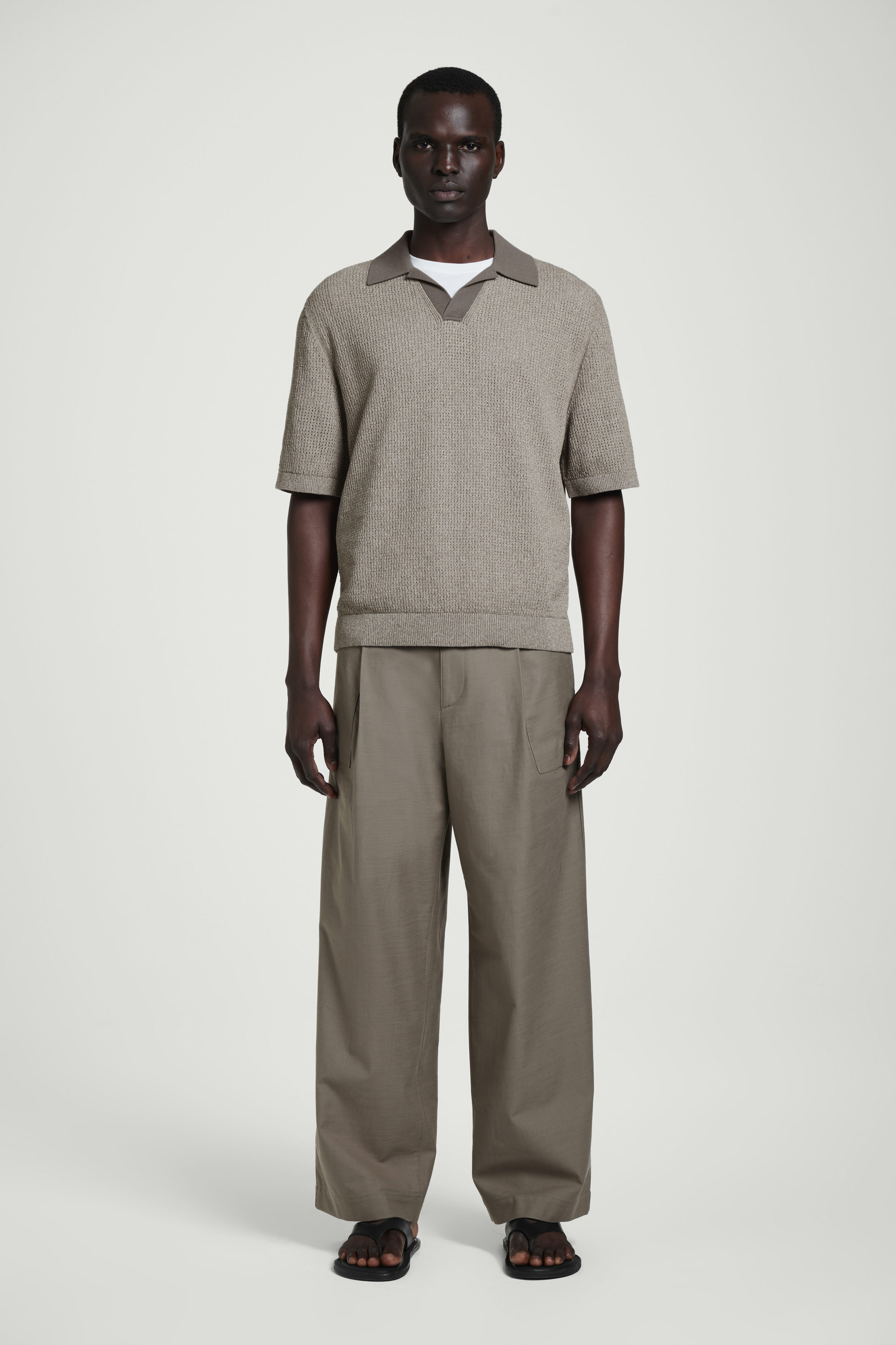 Herno★open-knit t-shirt Herno Open-knit T-shirt In Black | ModeSens