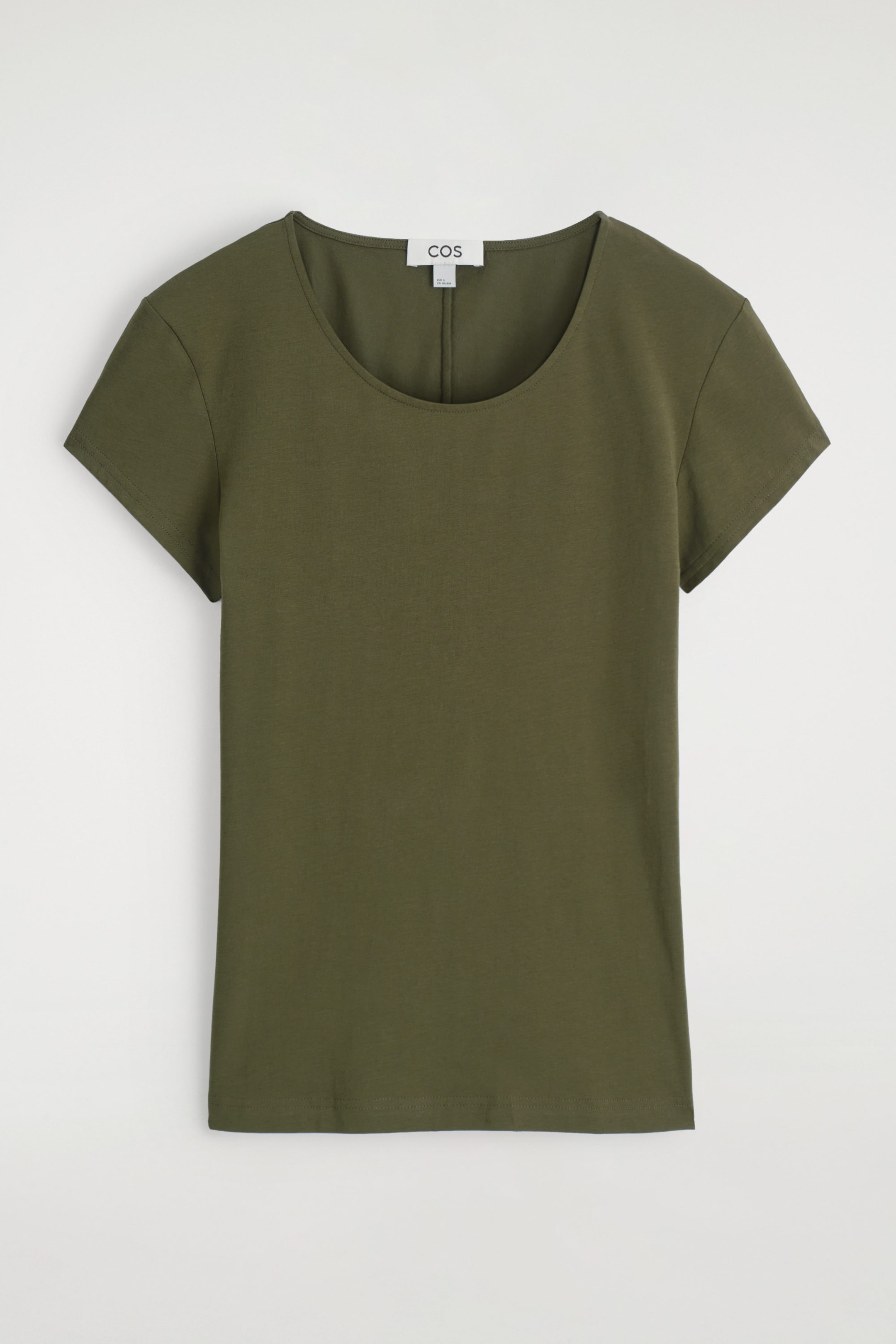 SCOOP-NECK T-SHIRT