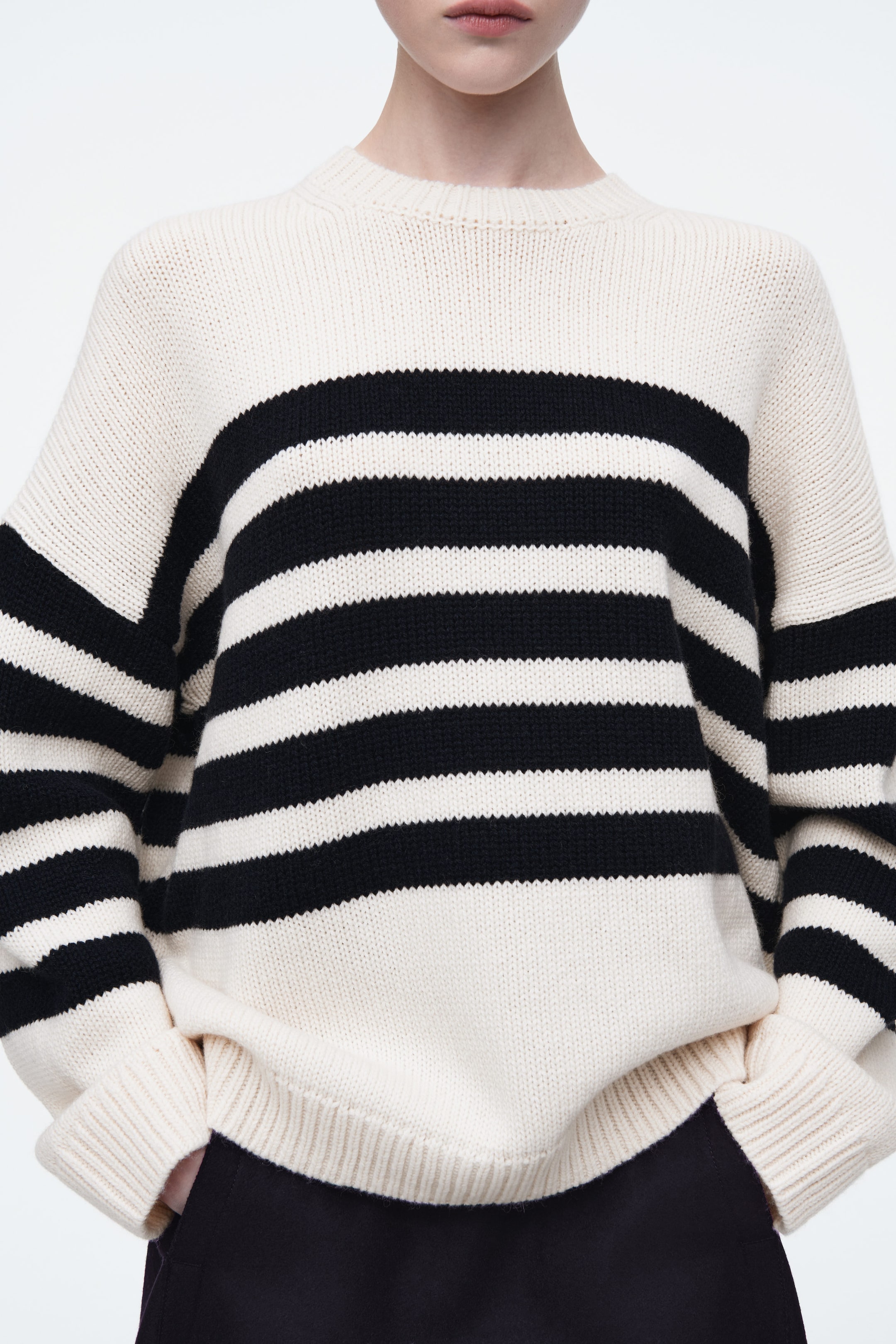 STRIPED WOOL SWEATER