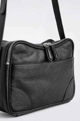 CLASSIC CROSSBODY BAG - LEATHER — BLACK 5