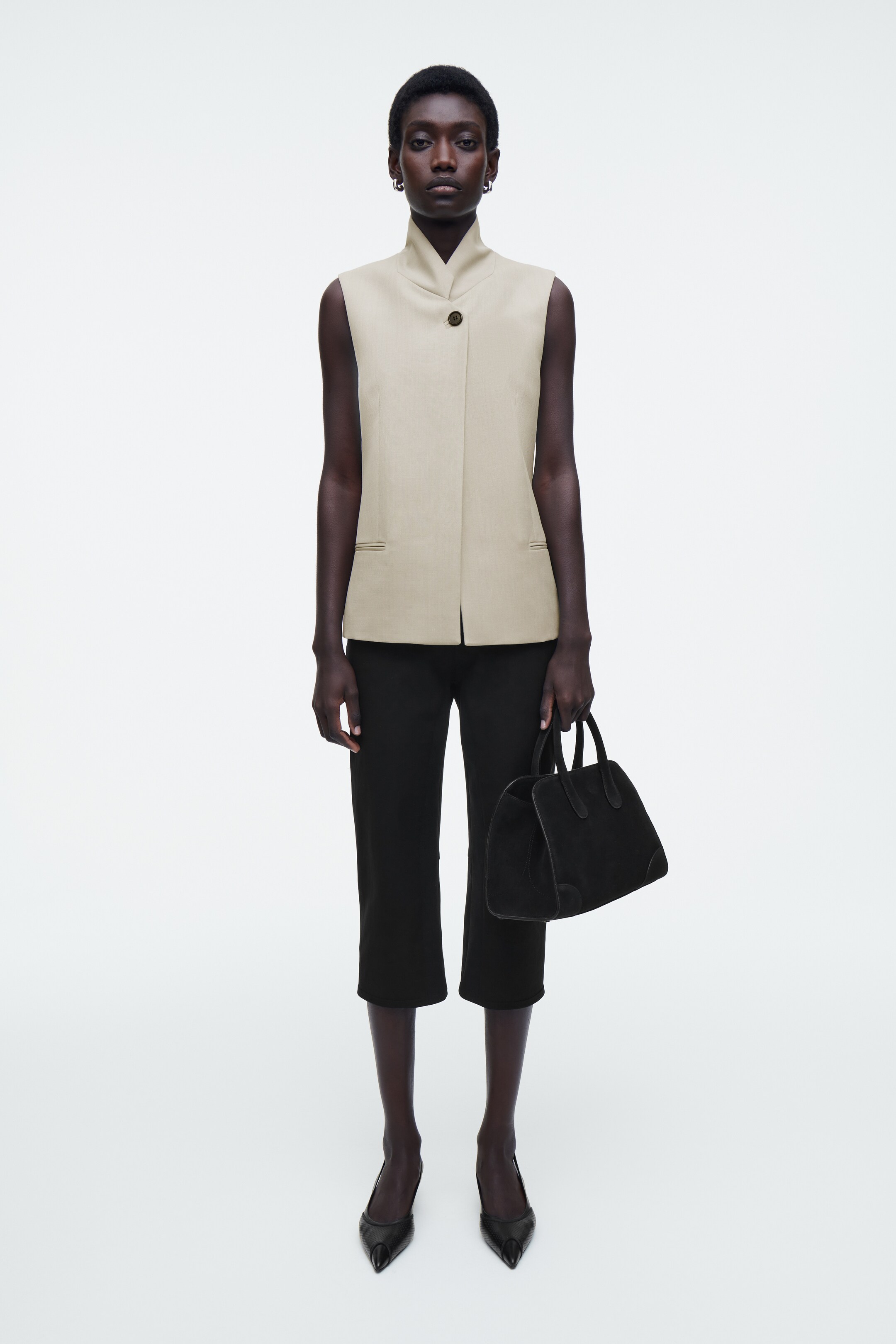 Agrandir l'image: MINI SAC BOWLING STUDIO - DAIM - NOIR - FEMME | H&M BE 2