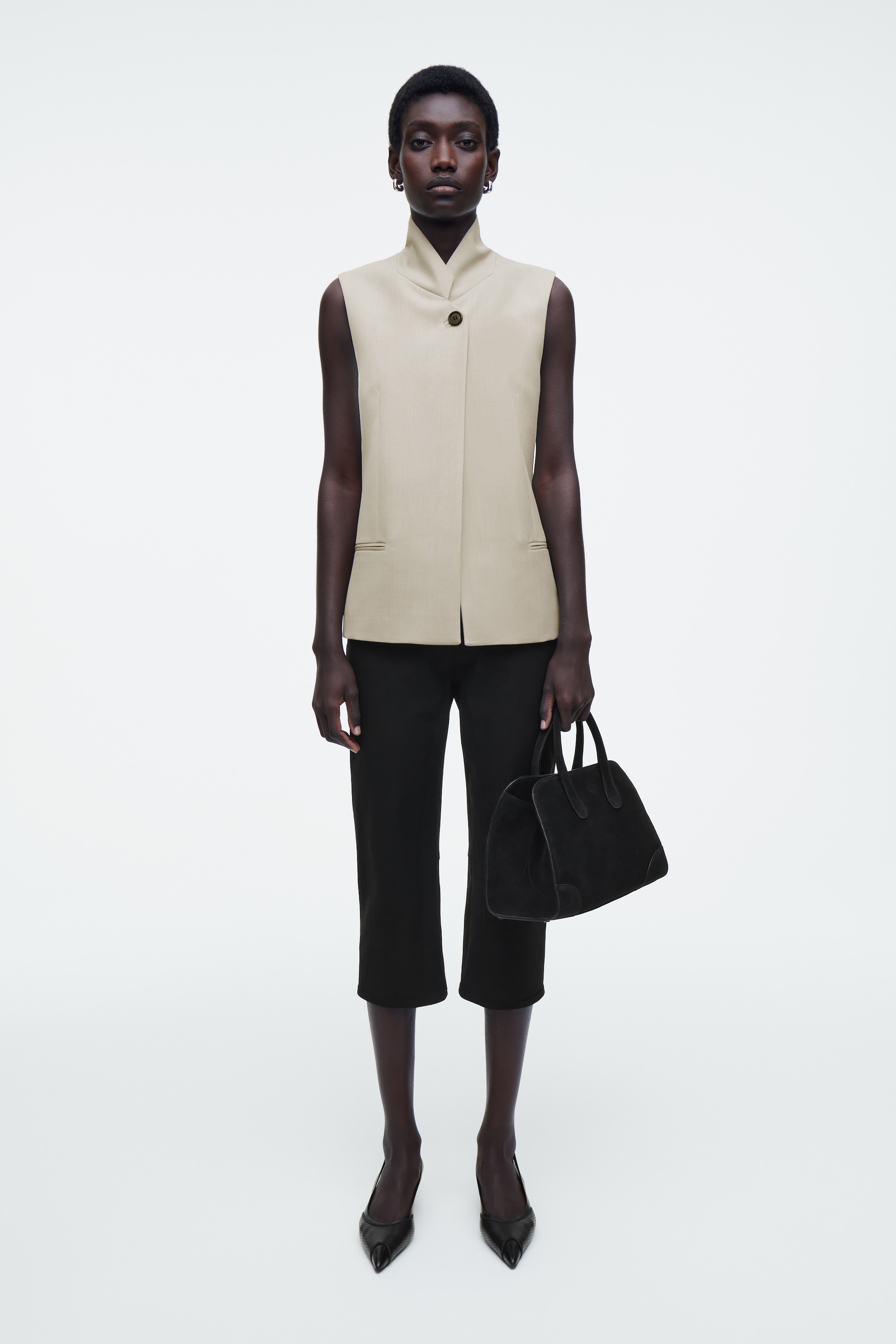 Grotere afbeelding bekijken: MINI STUDIO BOWLINGTAS - SUEDE - ZWART - DAMES | H&M BE 2