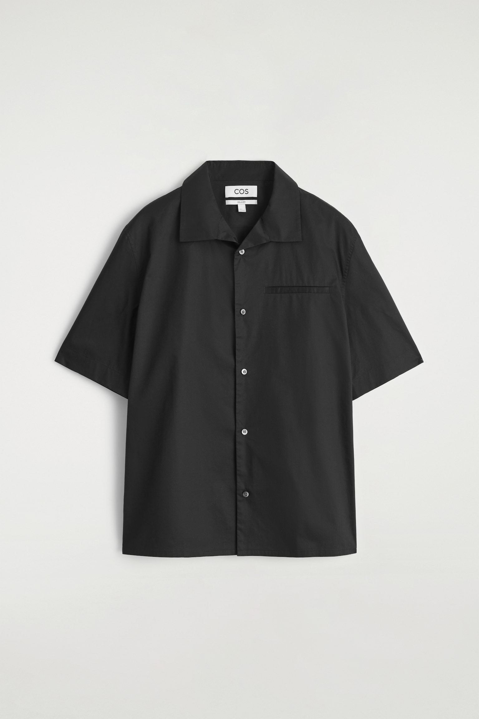CAMISA DE MANGA CORTA DE ALGODÓN PIMA - NEGRO - 2