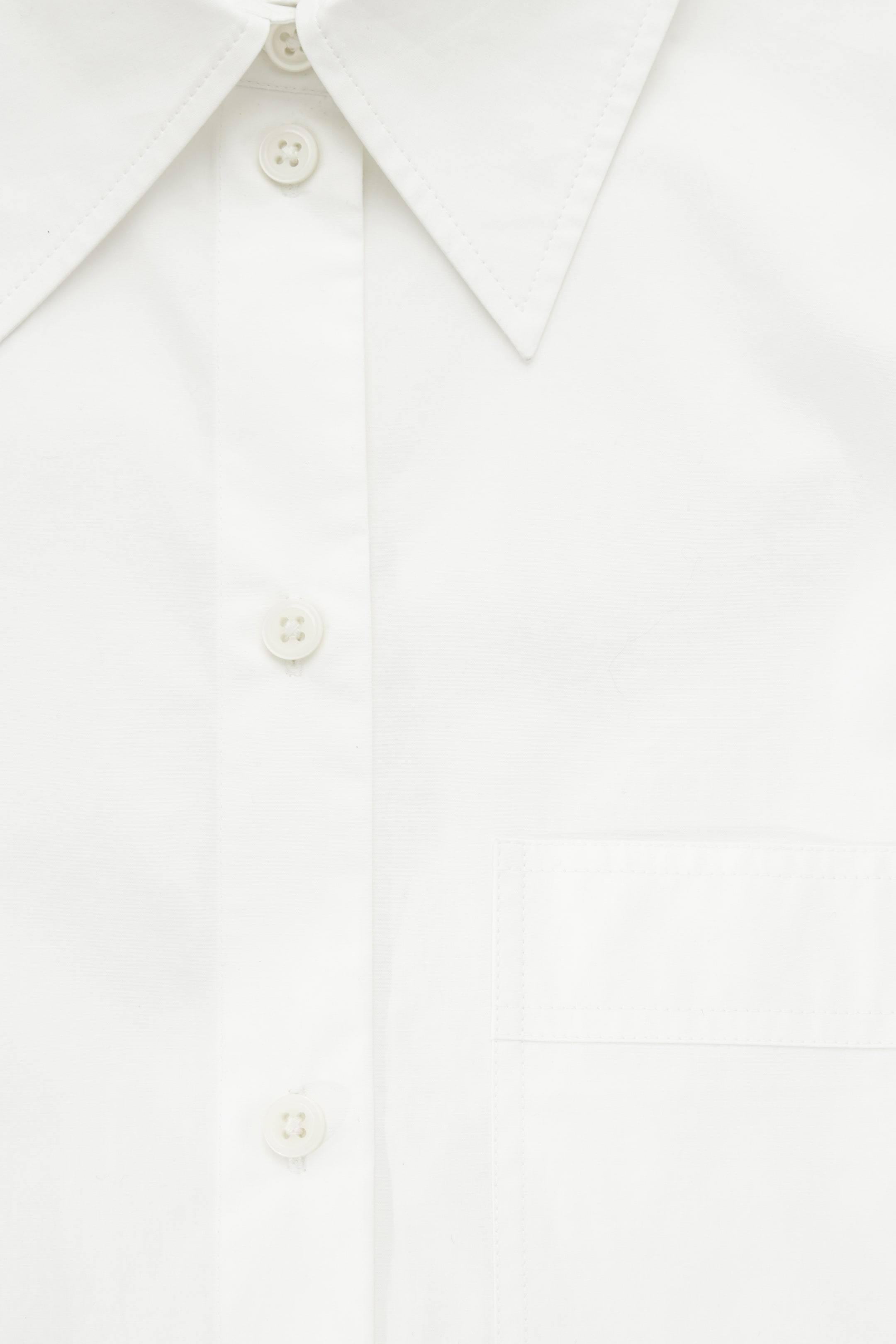 View larger image: COTTON-POPLIN TUNIC SHIRT - WHITE - Ladies | H&M GB 2