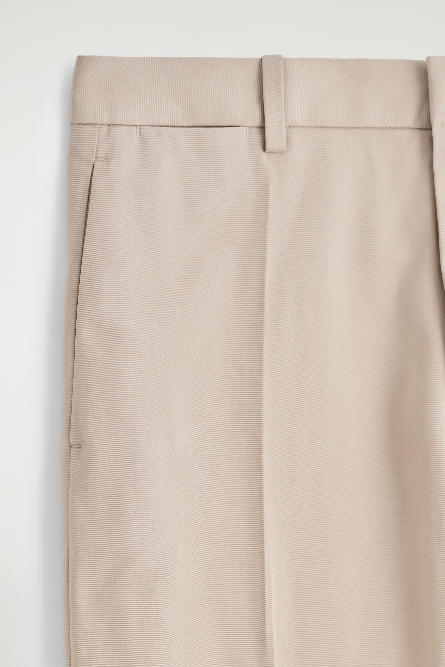COTTON STRAIGHT-LEG CHINOS - BEIGE/BLACK - 5