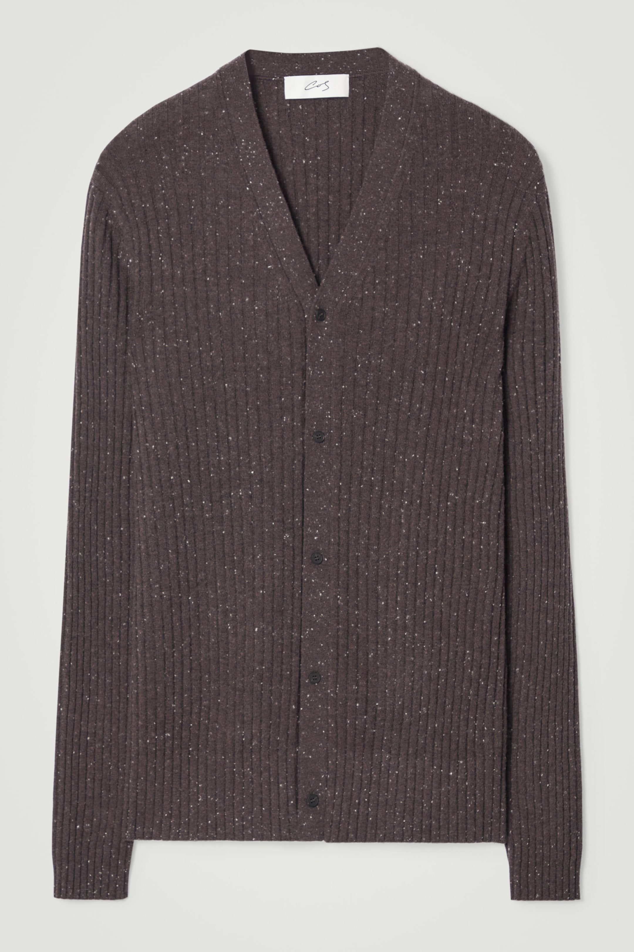 THE FLECKED WOOL CARDIGAN
