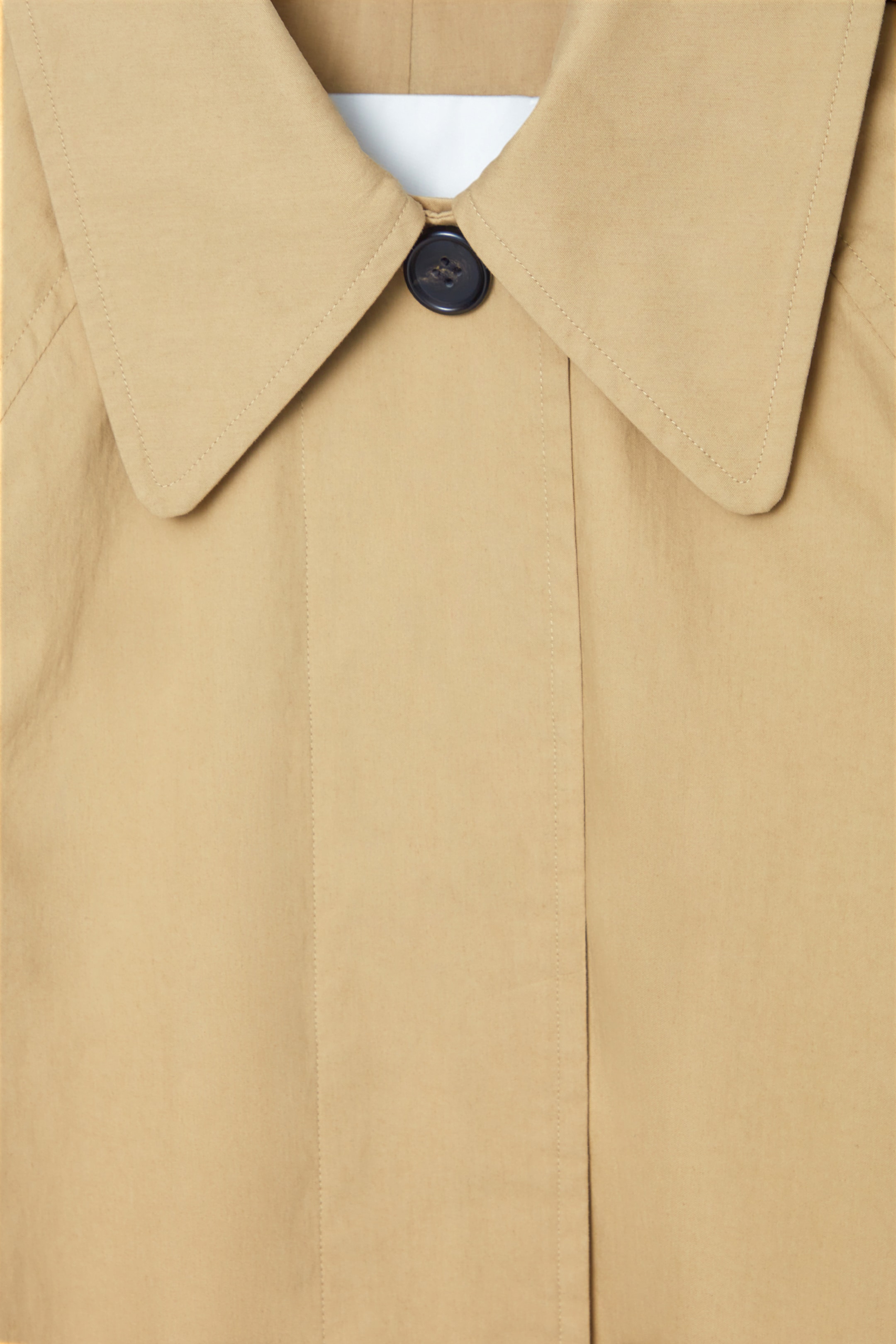 Grösseres Bild ansehen: KURZER TRENCHCOAT MIT ABNEHMBARER KAPUZE - BEIGE - DAMEN | H&M CH 3